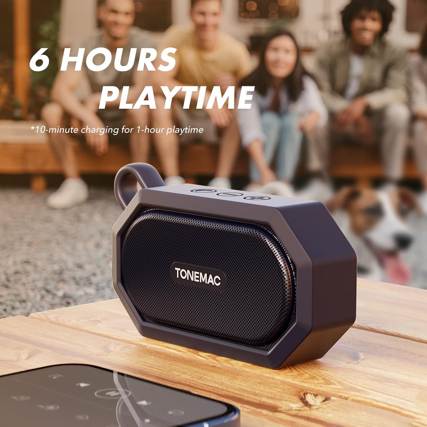 Altavoz Bluetooth Portátil TONEMAC TMB01 Impermeable IPX7