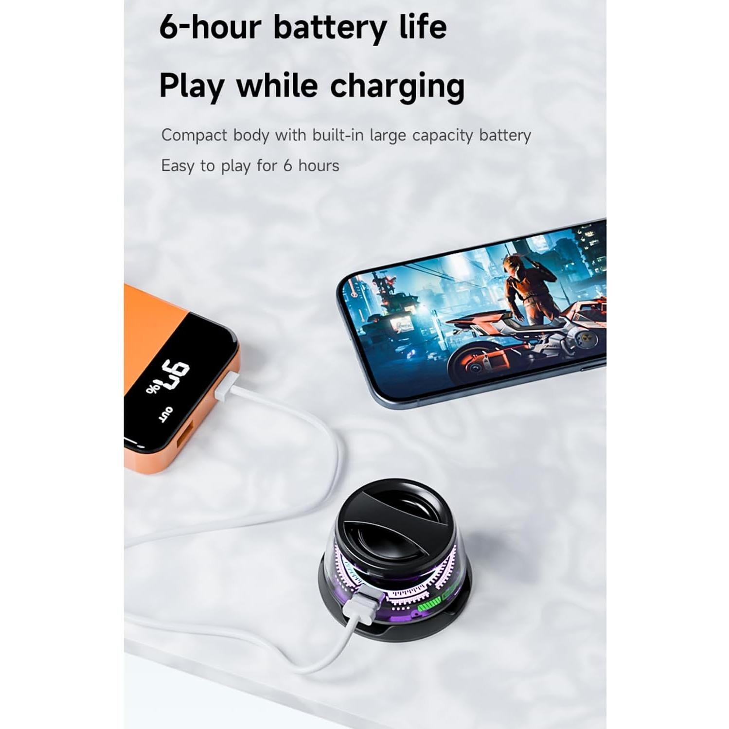 Altavoz Bluetooth Magnético Yaslayp G200 Impermeable 6-7H RGB