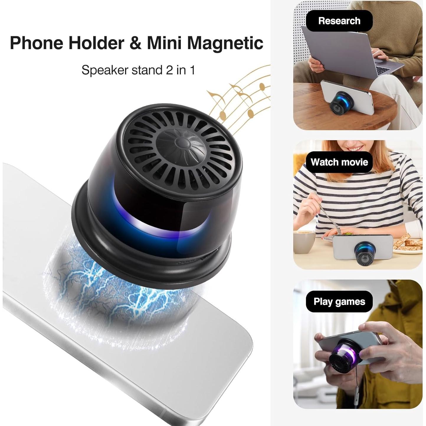 Altavoz Bluetooth Portátil BODAYEEYR DE415 con RGB y Llamadas