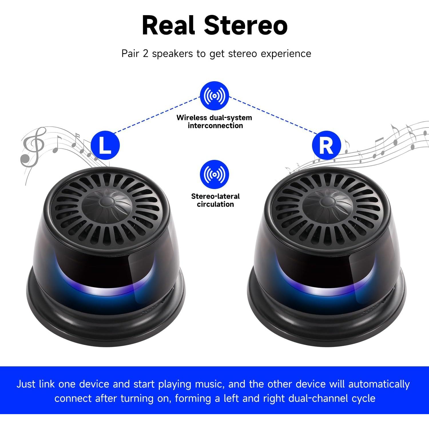 Altavoz Bluetooth Portátil BODAYEEYR DE415 con RGB y Llamadas