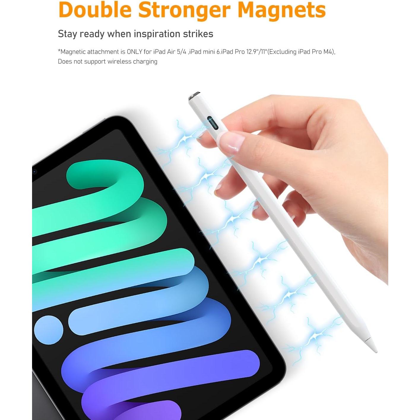 Lápiz Stylus GlowPlayX para iPad 2018-2025 | Carga Rápida