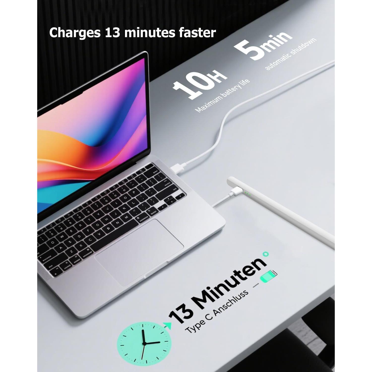 Lápiz Stylus GlowPlayX para iPad 2018-2025 | Carga Rápida