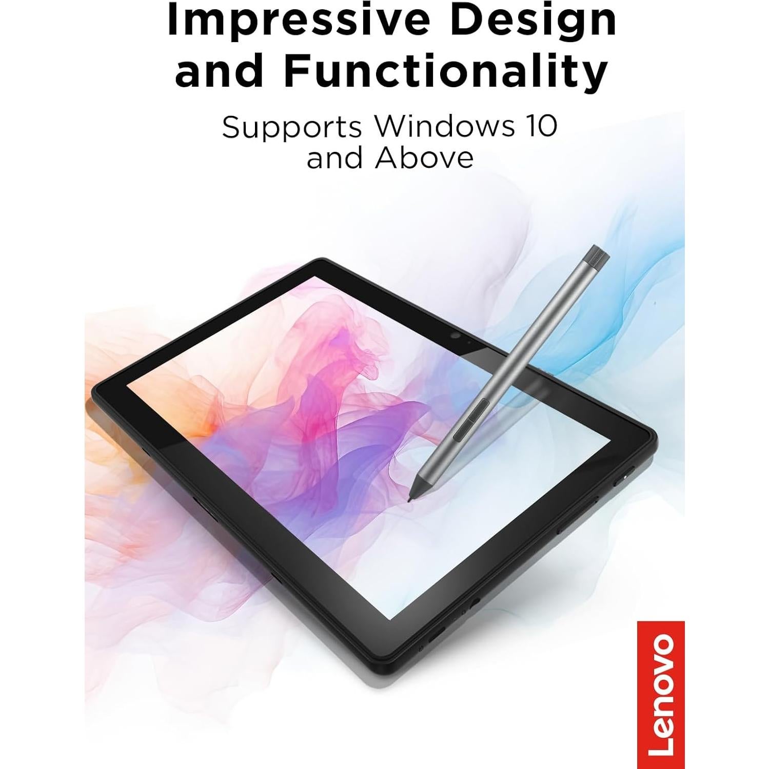 Lápiz Digital Lenovo 2 - Ultra-Táctil - 4096 Niveles de Presión - Gris