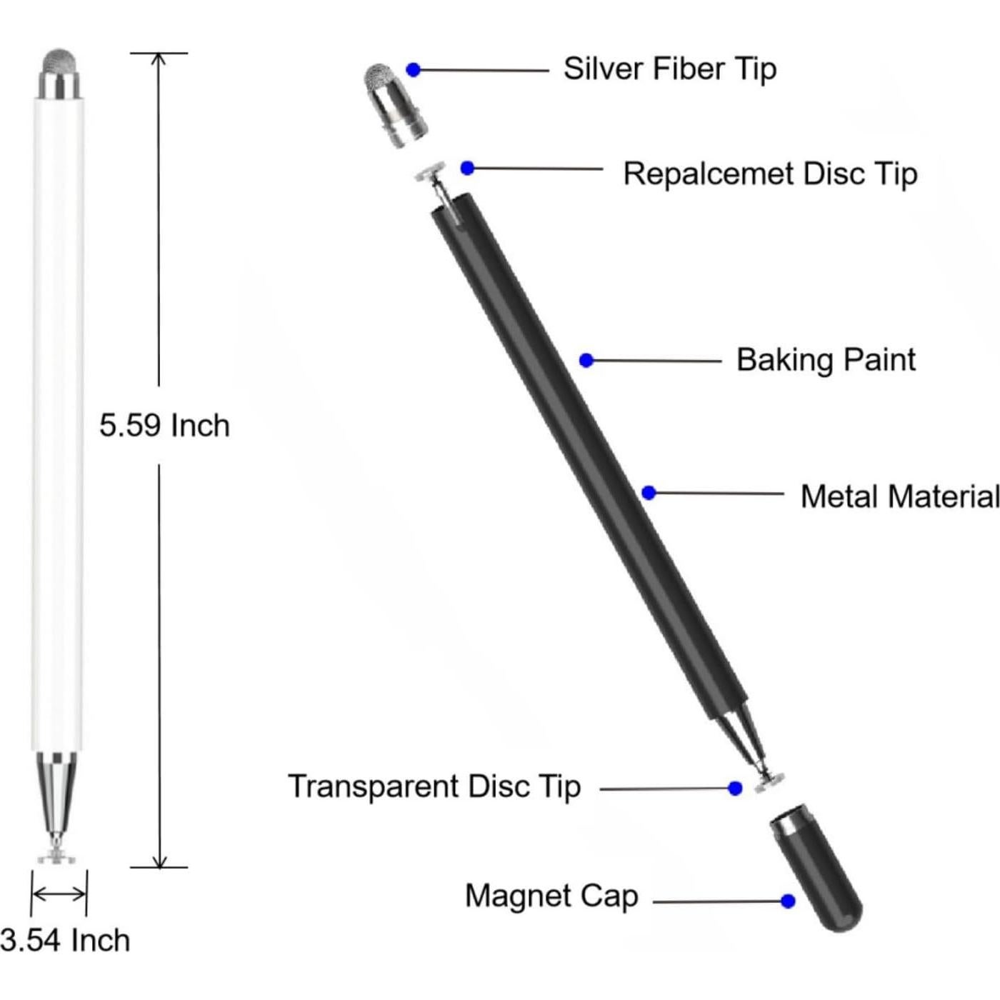 Stylus Pen RKItE para Fire Tablet y iPad - Alta Precisión