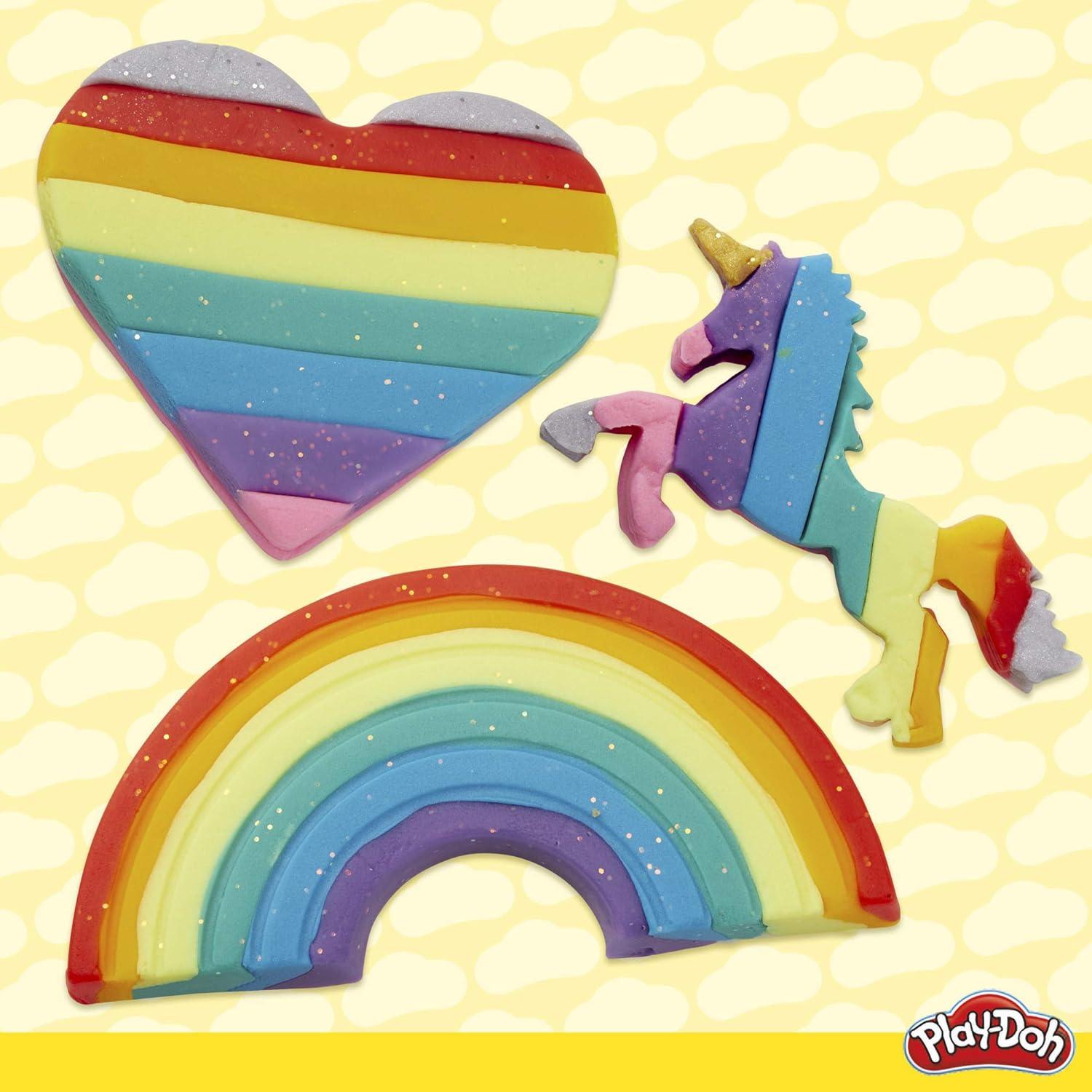 Play-Doh Unicornio Paquete 13 Latas No Tóxicas y Herramientas