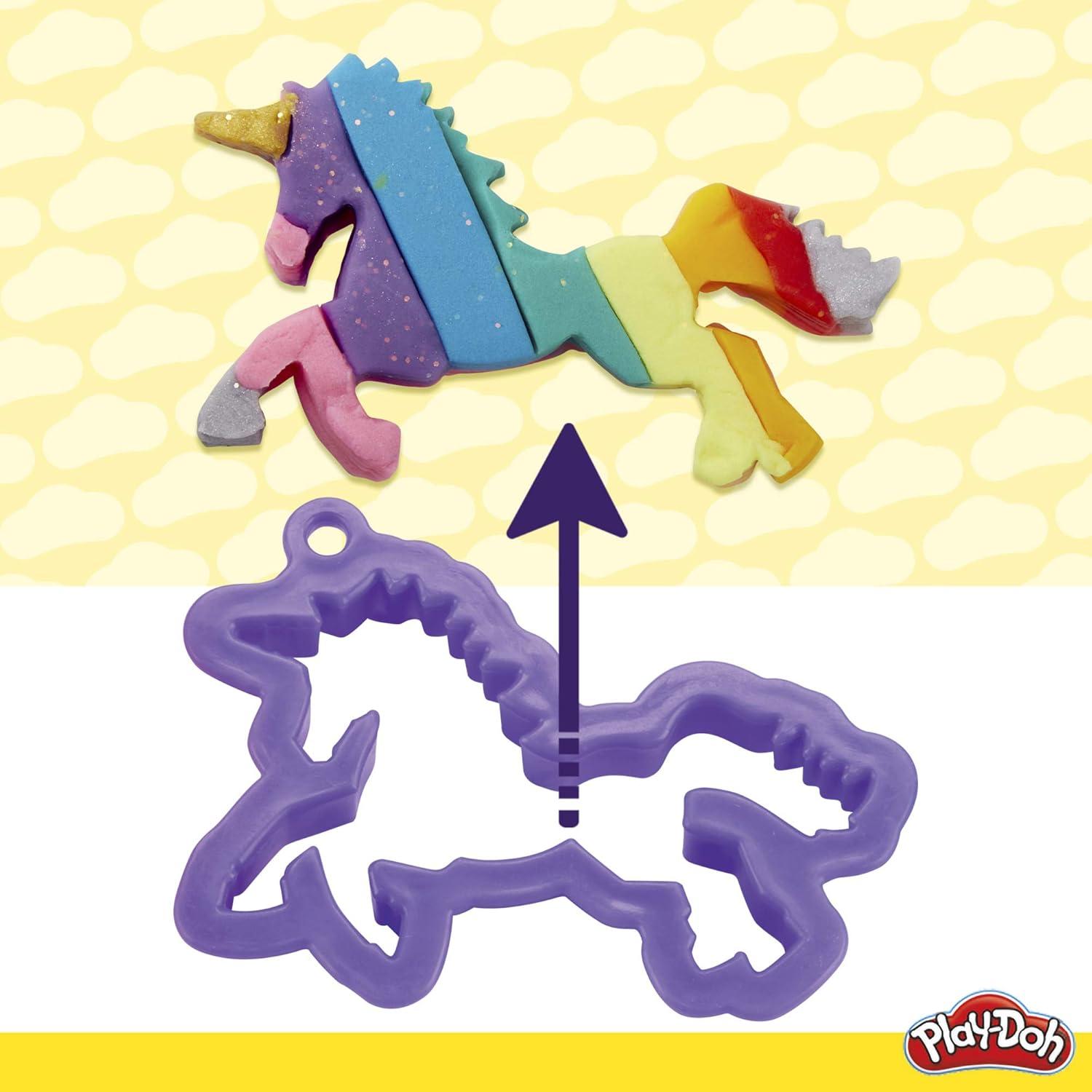 Play-Doh Unicornio Paquete 13 Latas No Tóxicas y Herramientas