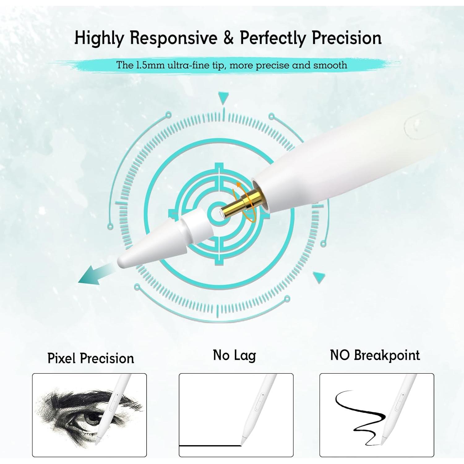 Lápiz Stylus MYSTILUCK para iPad 11ª y 10ª Gen - Carga Rápida