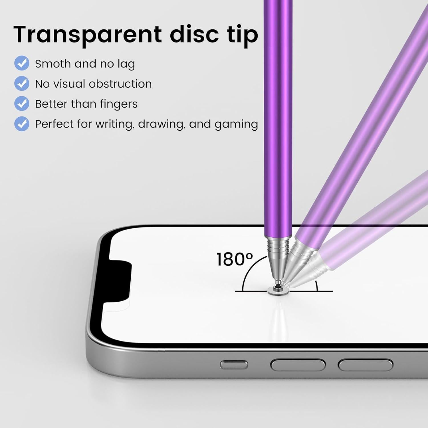 Bolígrafos Stylus MEKO 2-en-1 Alta Precisión Paquete de 4