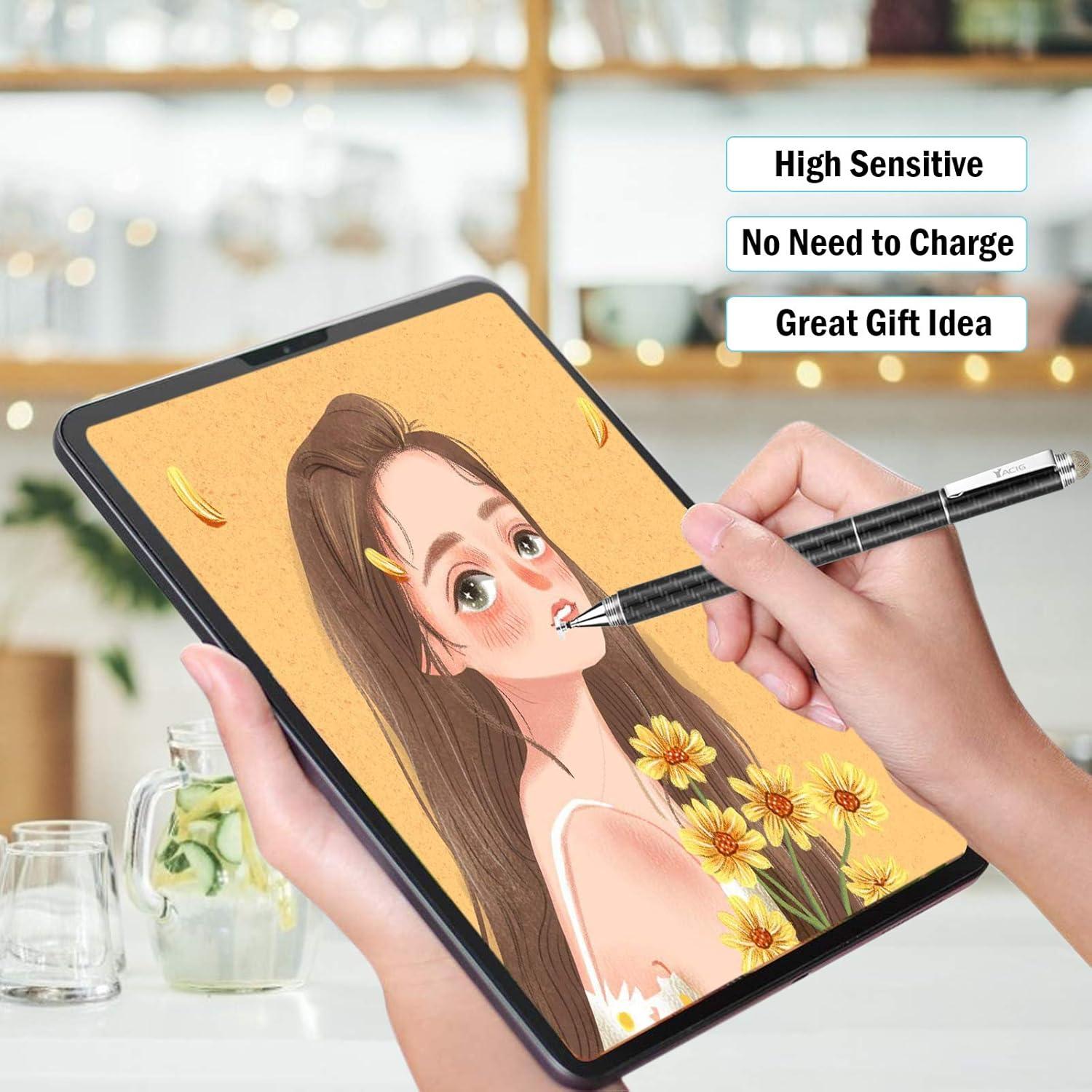 Bolígrafo Estilográfico Capacitivo Yacig 4 en 1 Negro