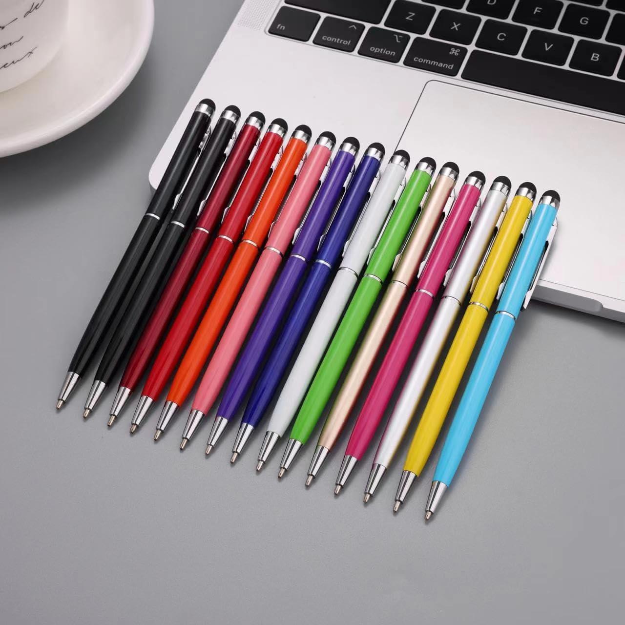 Paquete de 15 Bolígrafos Stylus 2 en 1 FIRCRE Multicolor