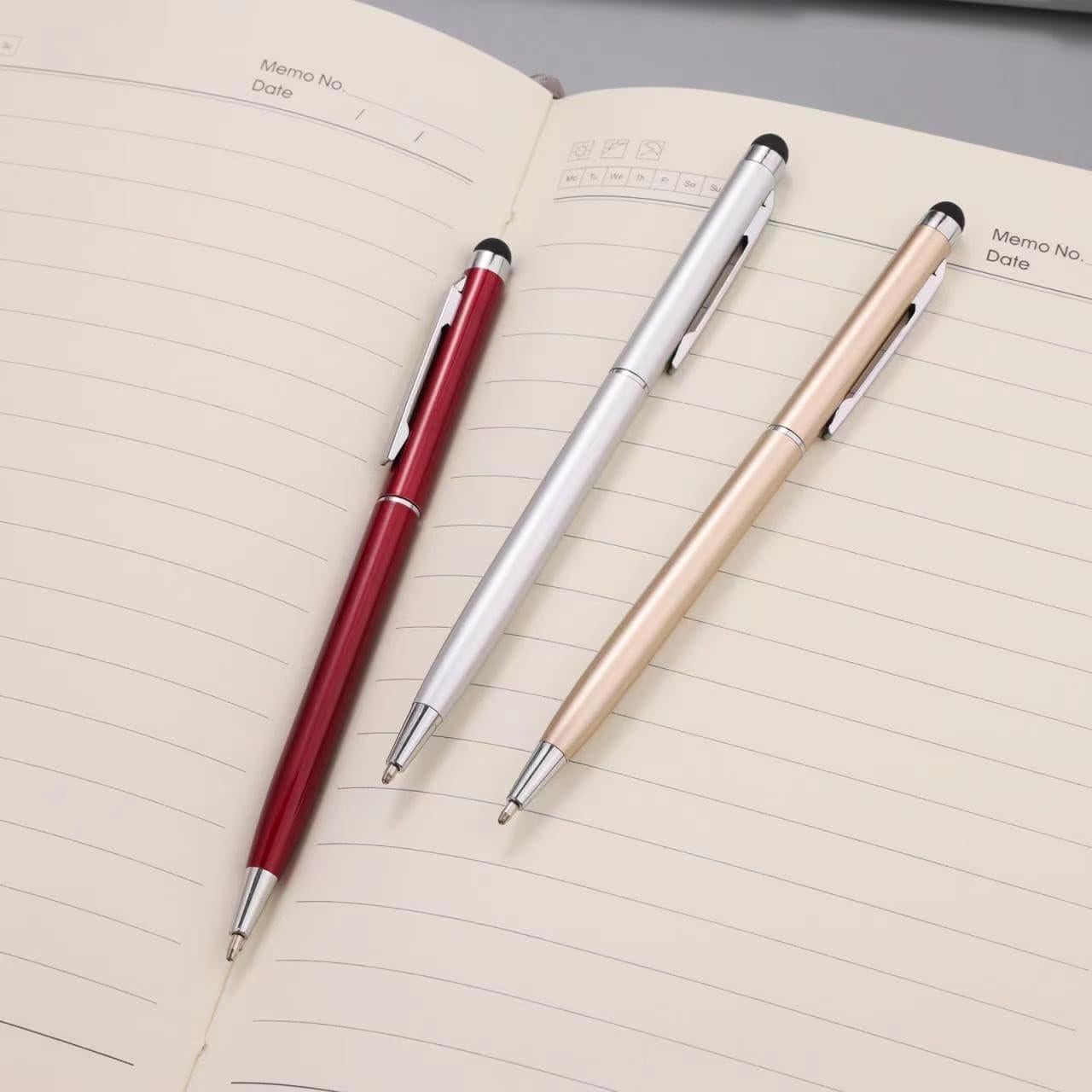 Paquete de 15 Bolígrafos Stylus 2 en 1 FIRCRE Multicolor