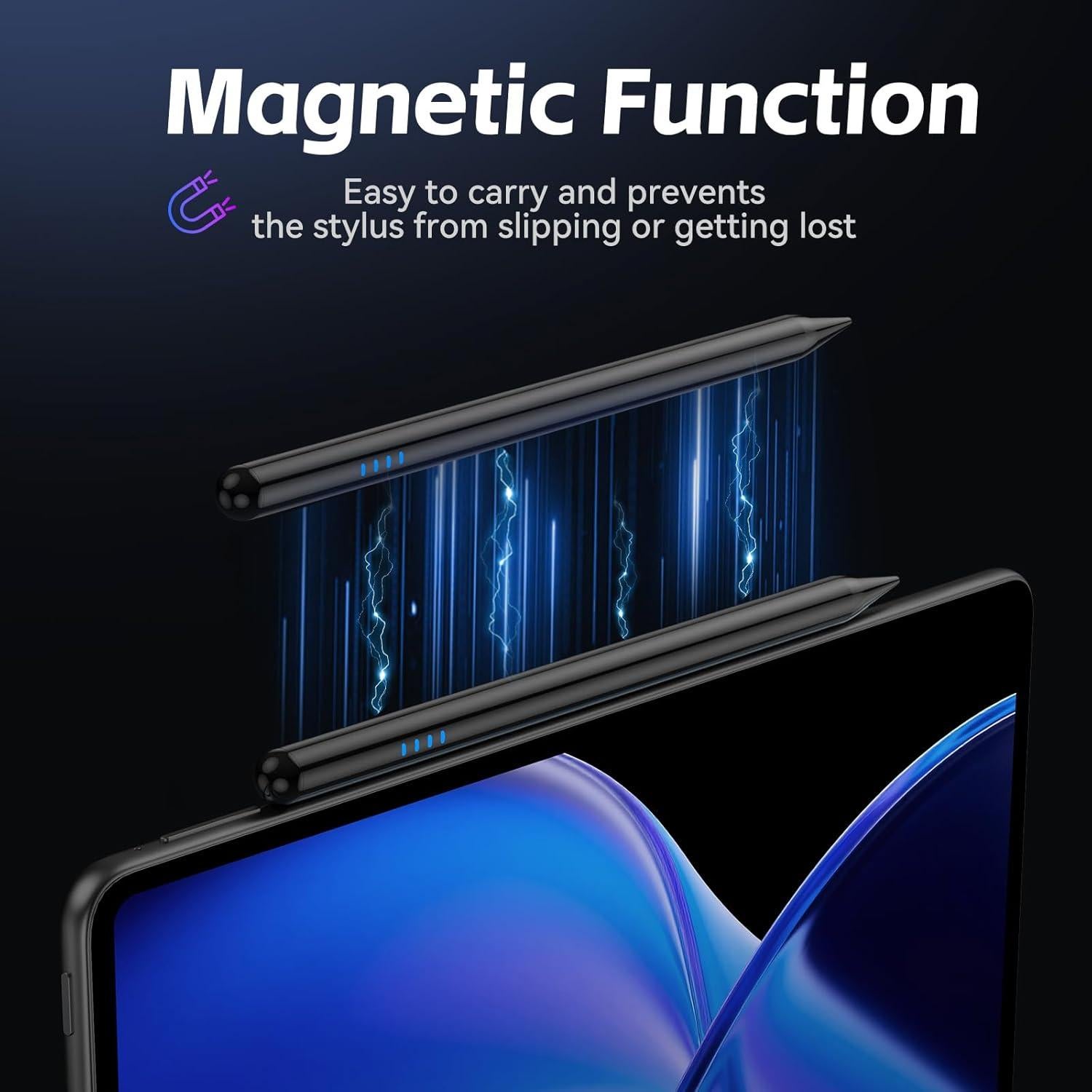 Lápiz Stylus Kenkor para Pantallas Táctiles - Negro, 4 Puntas