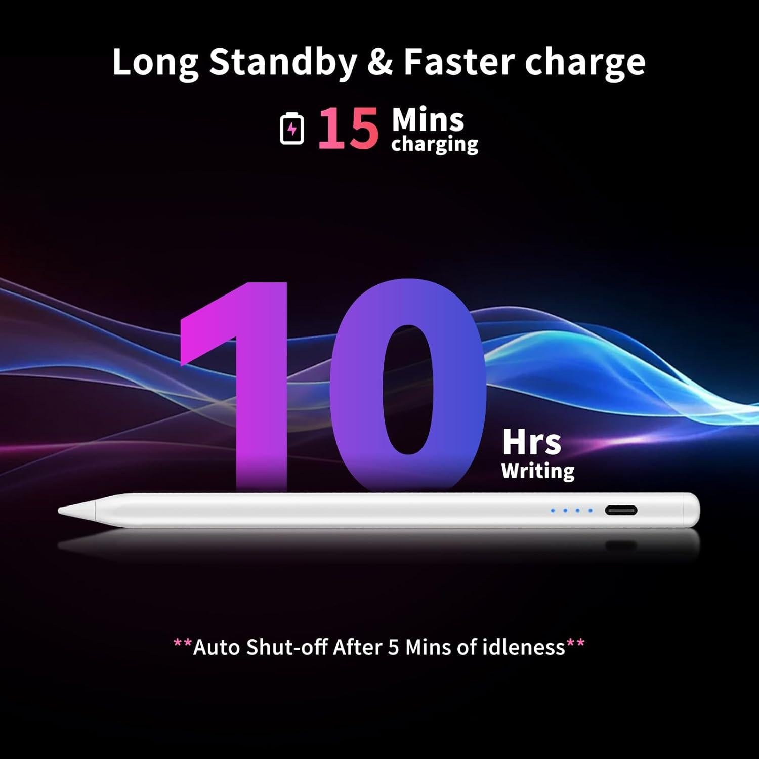 Lápiz Óptico Fuloview P6 para iPad 2018-2025 - Carga Rápida