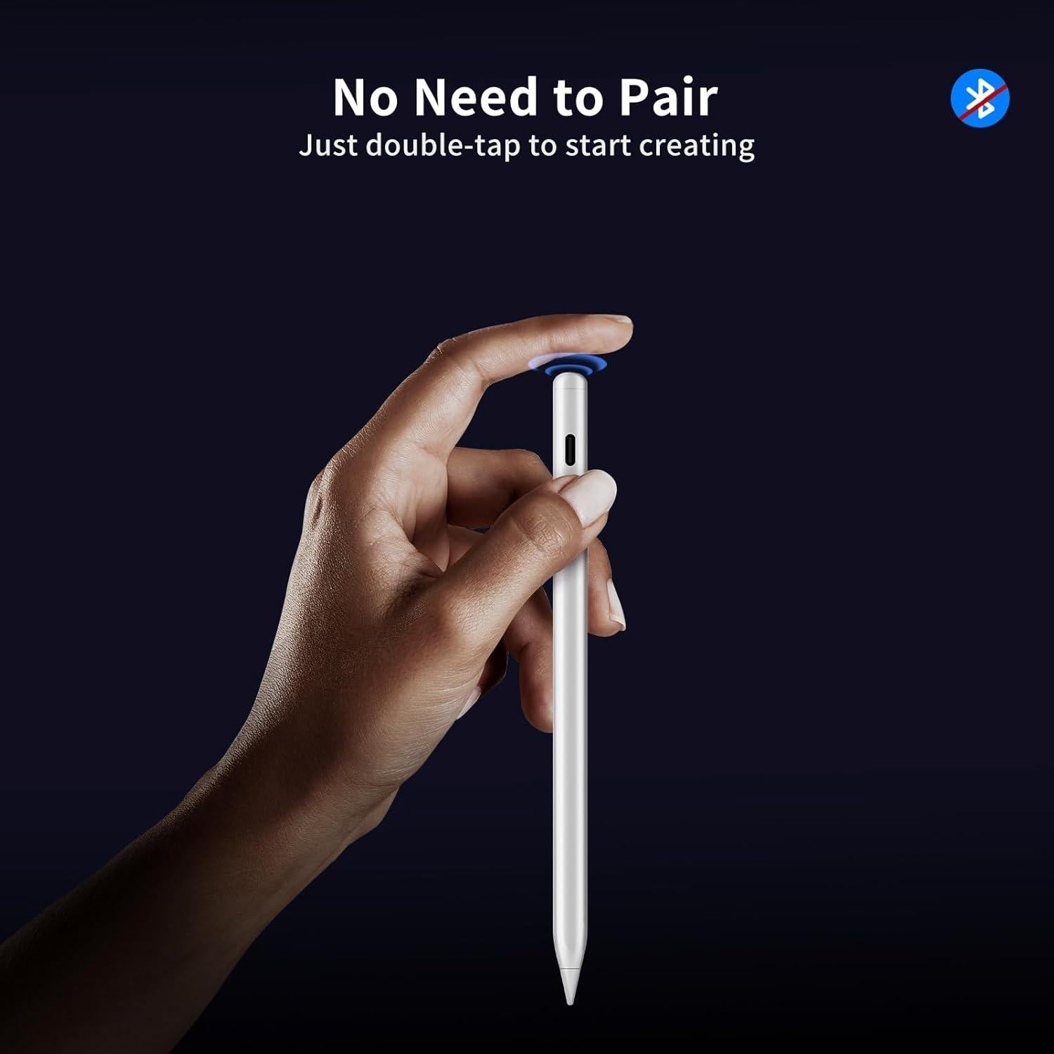 Lápiz Óptico Fuloview P6 para iPad 2018-2025 - Carga Rápida