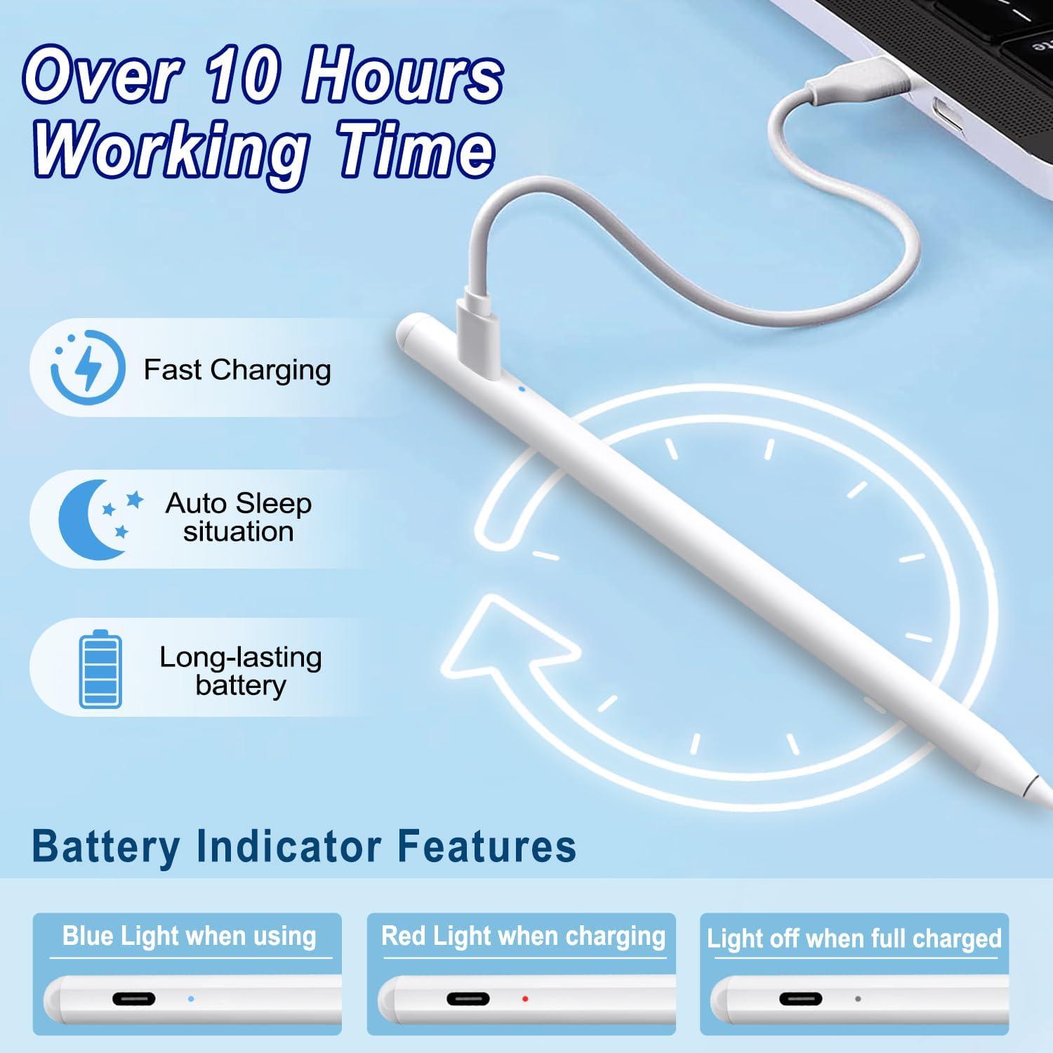 Lápiz Stylus BLEBLE para iPad - Carga Rápida, Rechazo de Palma