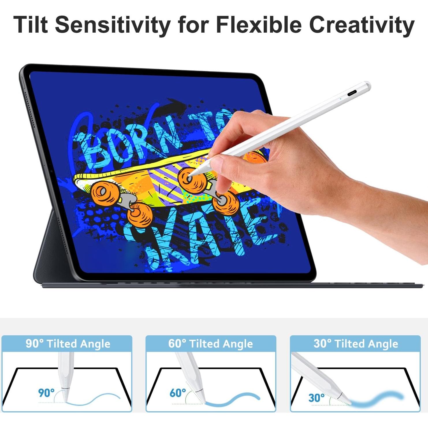 Lápiz Stylus BLEBLE para iPad - Carga Rápida, Rechazo de Palma