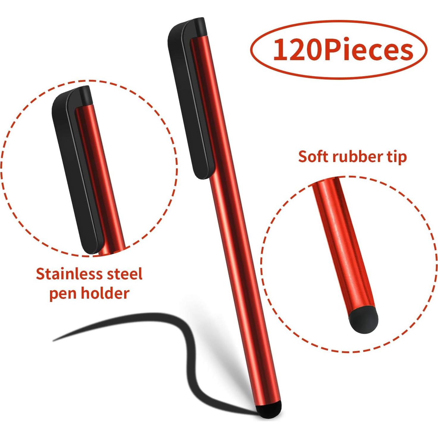 Bolígrafos Estilográficos Universales Outus - 120 Piezas, 12 Colores