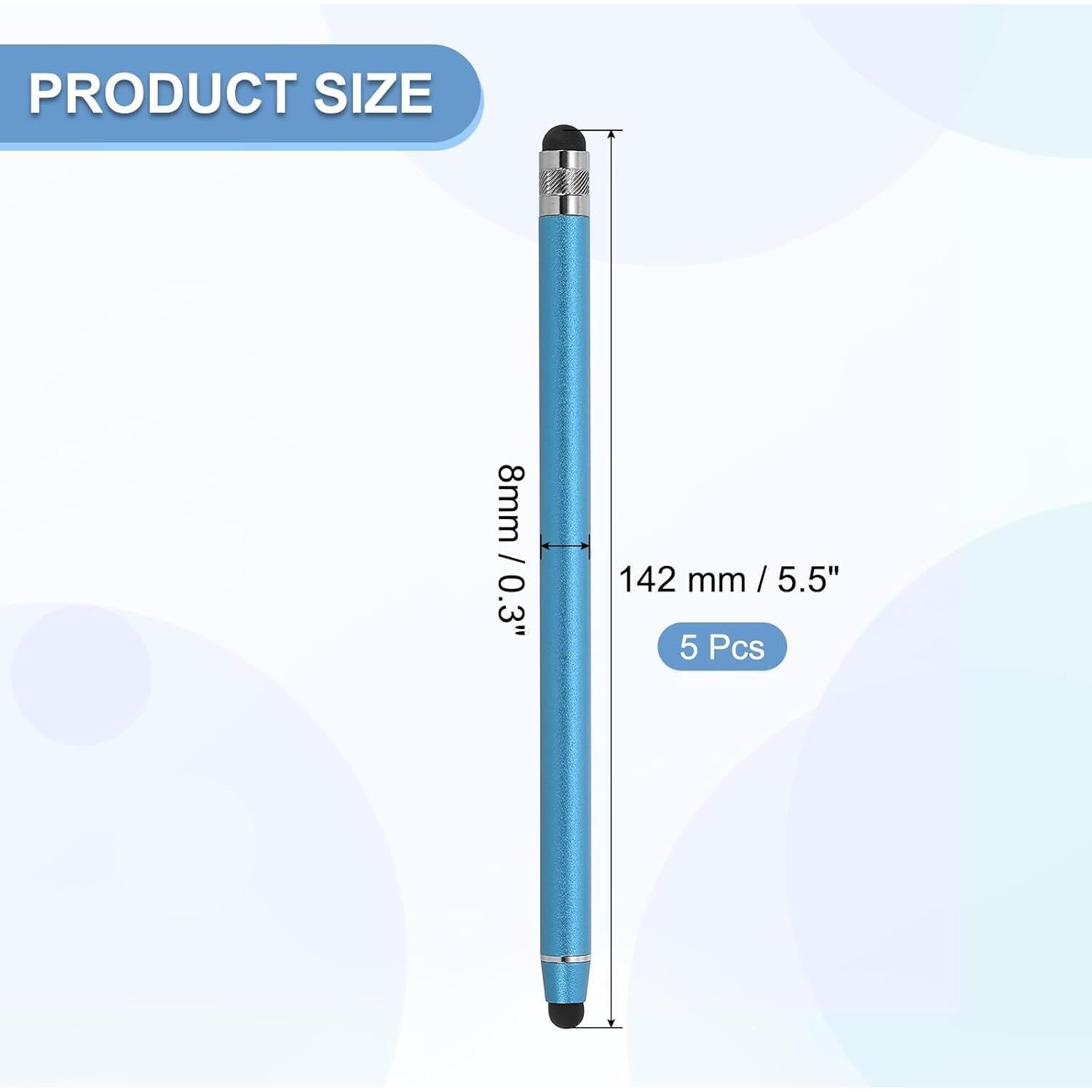 Bolígrafos Stylus PATIKIL 5 Pcs Alta Sensibilidad Azul