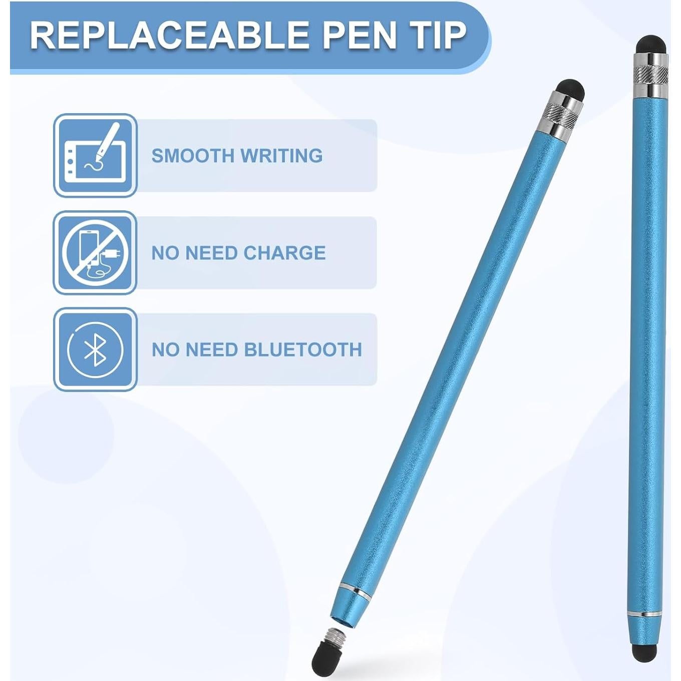 Bolígrafos Stylus PATIKIL 5 Pcs Alta Sensibilidad Azul