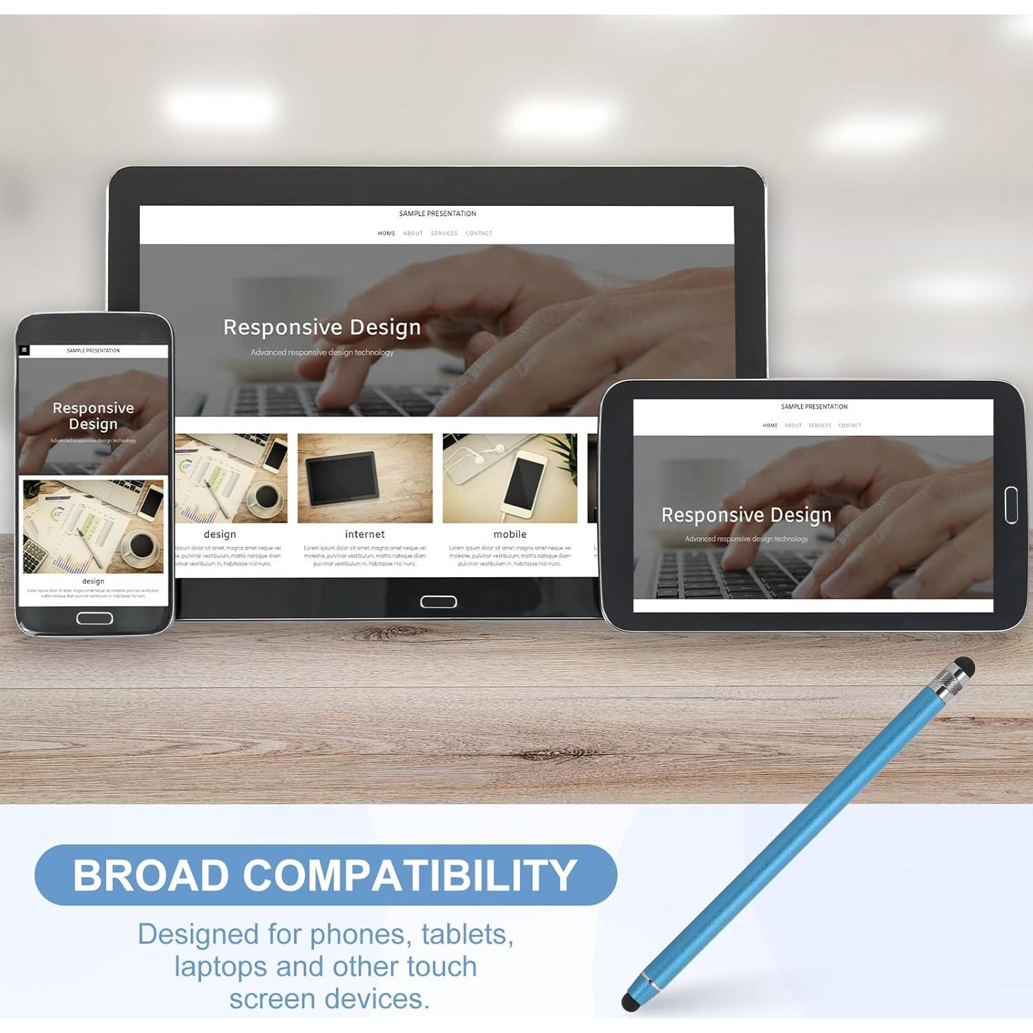 Bolígrafos Stylus PATIKIL 5 Pcs Alta Sensibilidad Azul