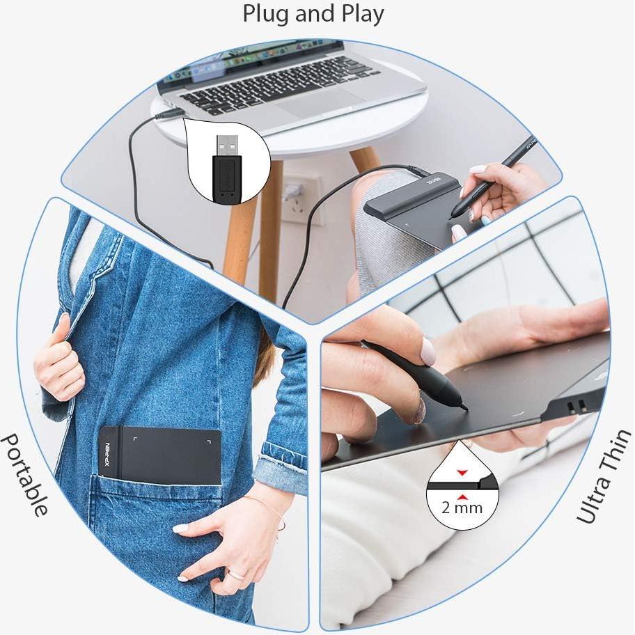Tableta Gráfica XP-PEN StarG640 15.24x10.16 cm con Lápiz