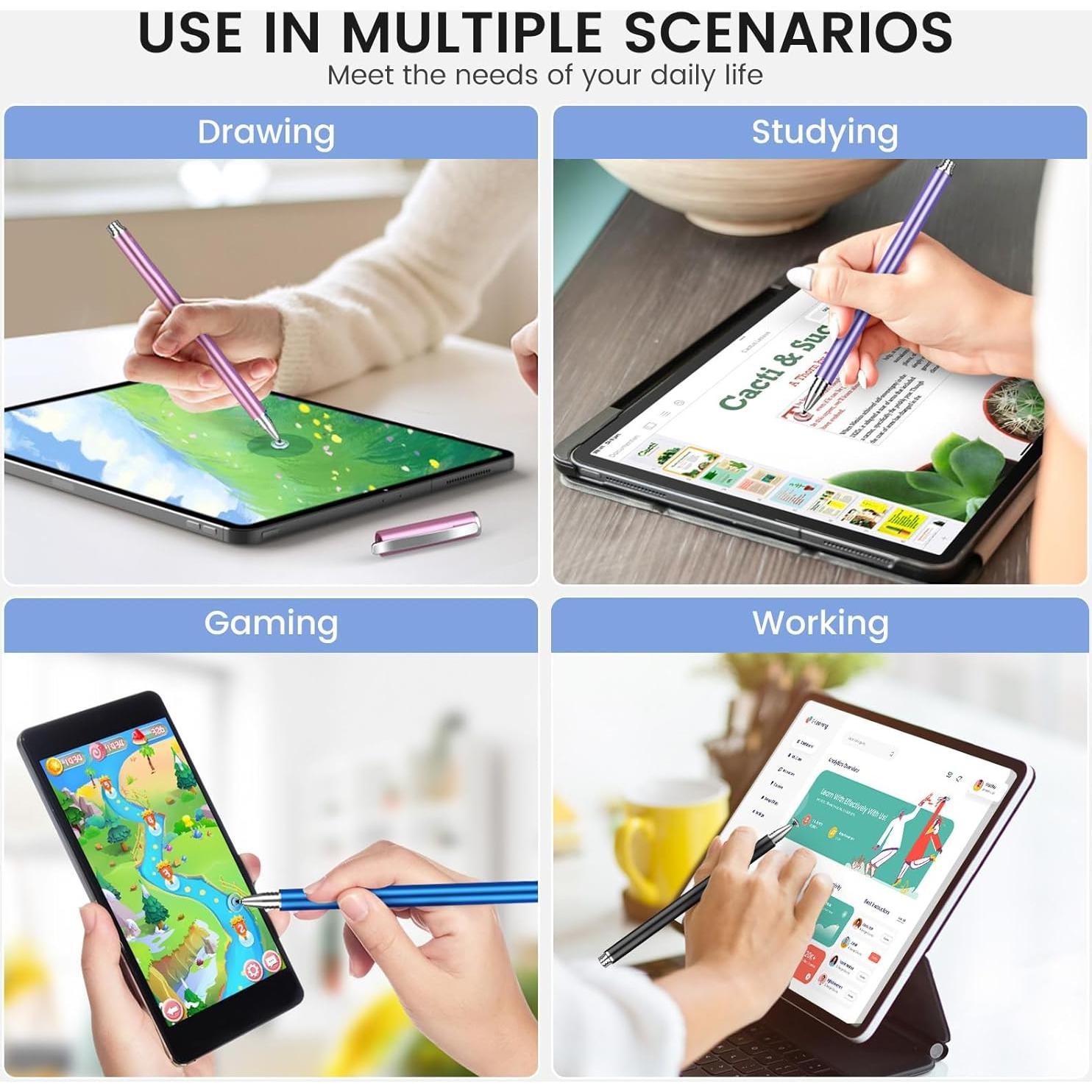 Bolígrafo Stylus Capacitivo Accokids - Paquete de 5 Colores