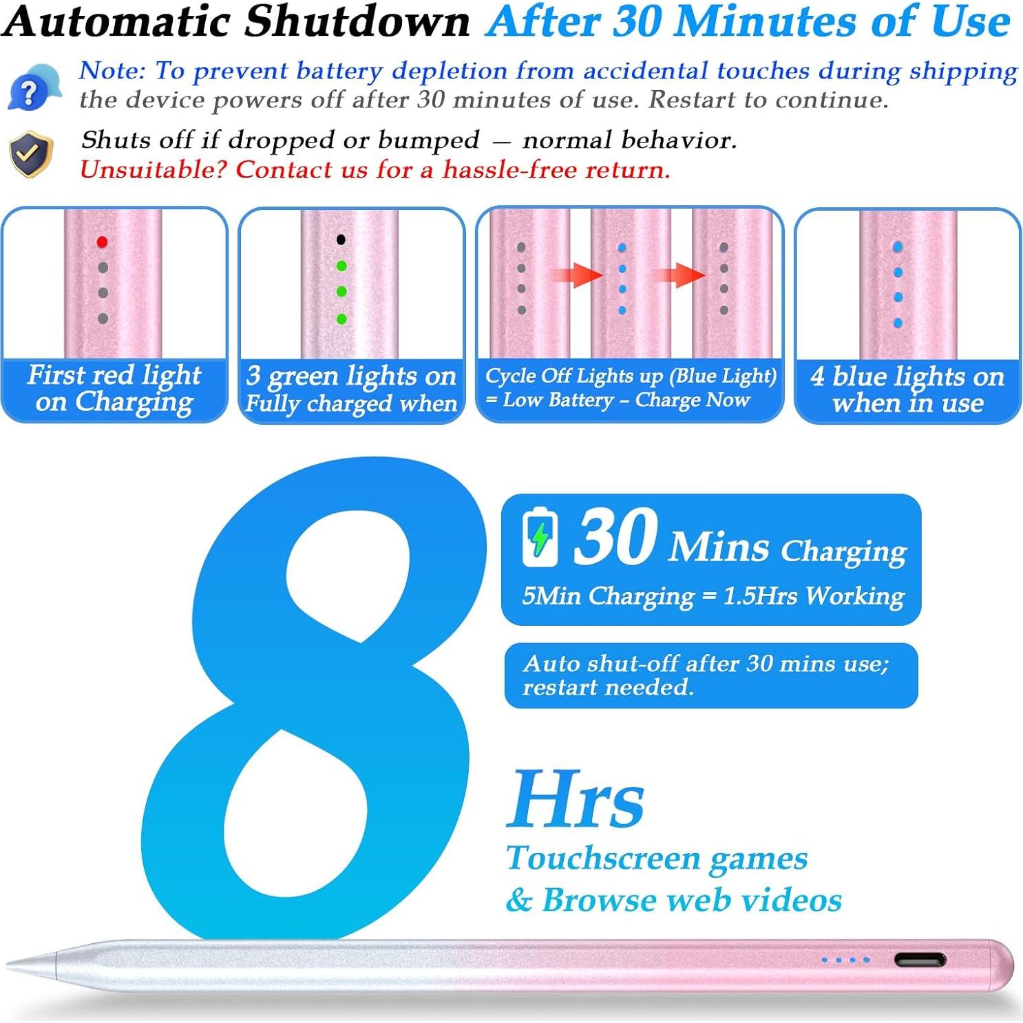 Bolígrafo Estilizador Aimery Rosa para Pantallas Táctiles