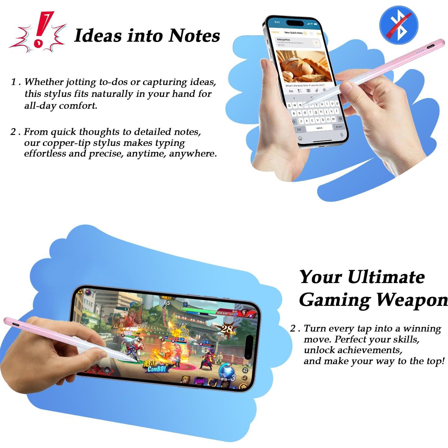 Bolígrafo Estilizador Aimery Rosa para Pantallas Táctiles