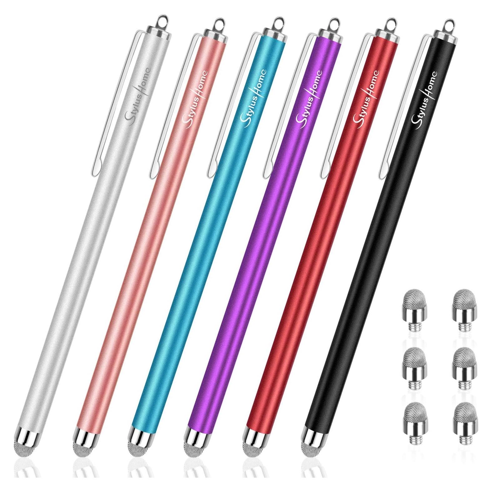 StylusHome Stylus Capacitivo Universal 6 Pcs con Puntas Reemplazables