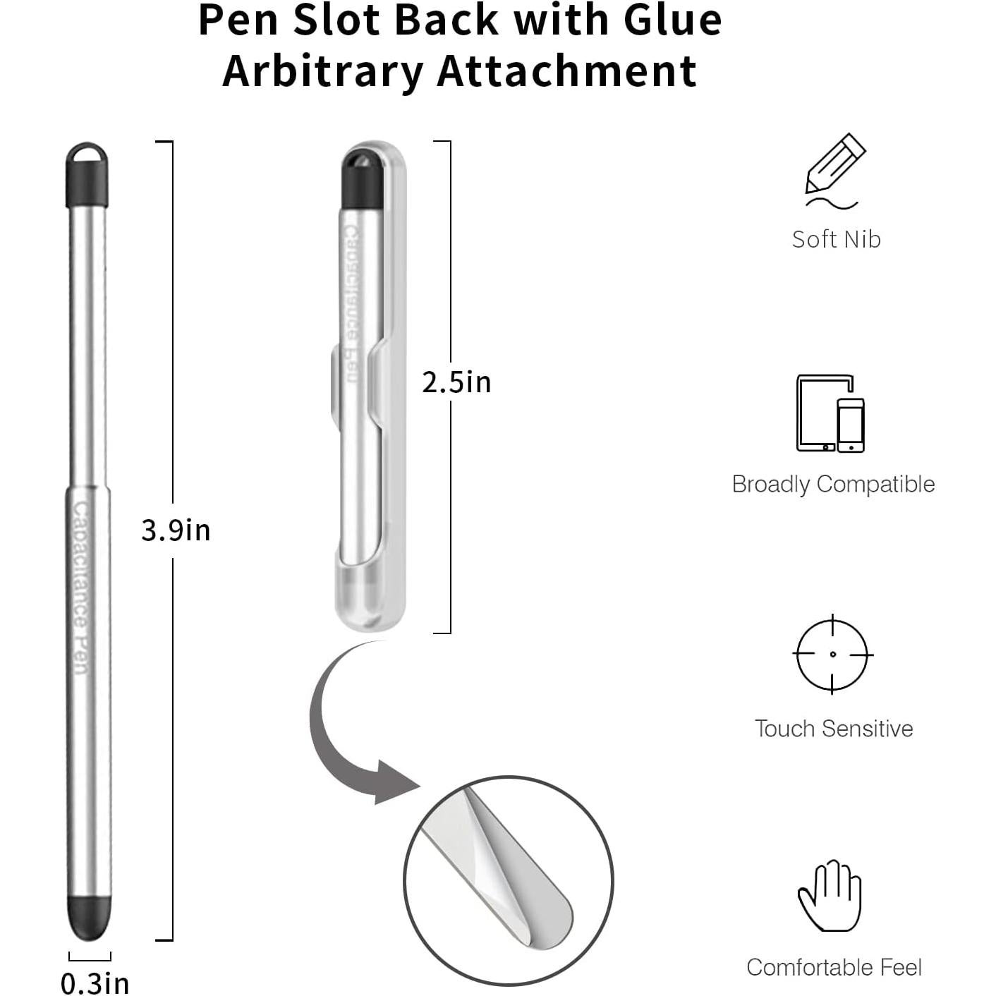 Lápiz Stylus Capacitivo LIULANZ Transparente Universal 65-97mm