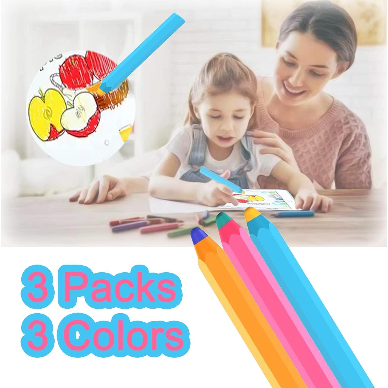 Lápices Stylus Kenkor para Niños - Paquete de 3 Colores