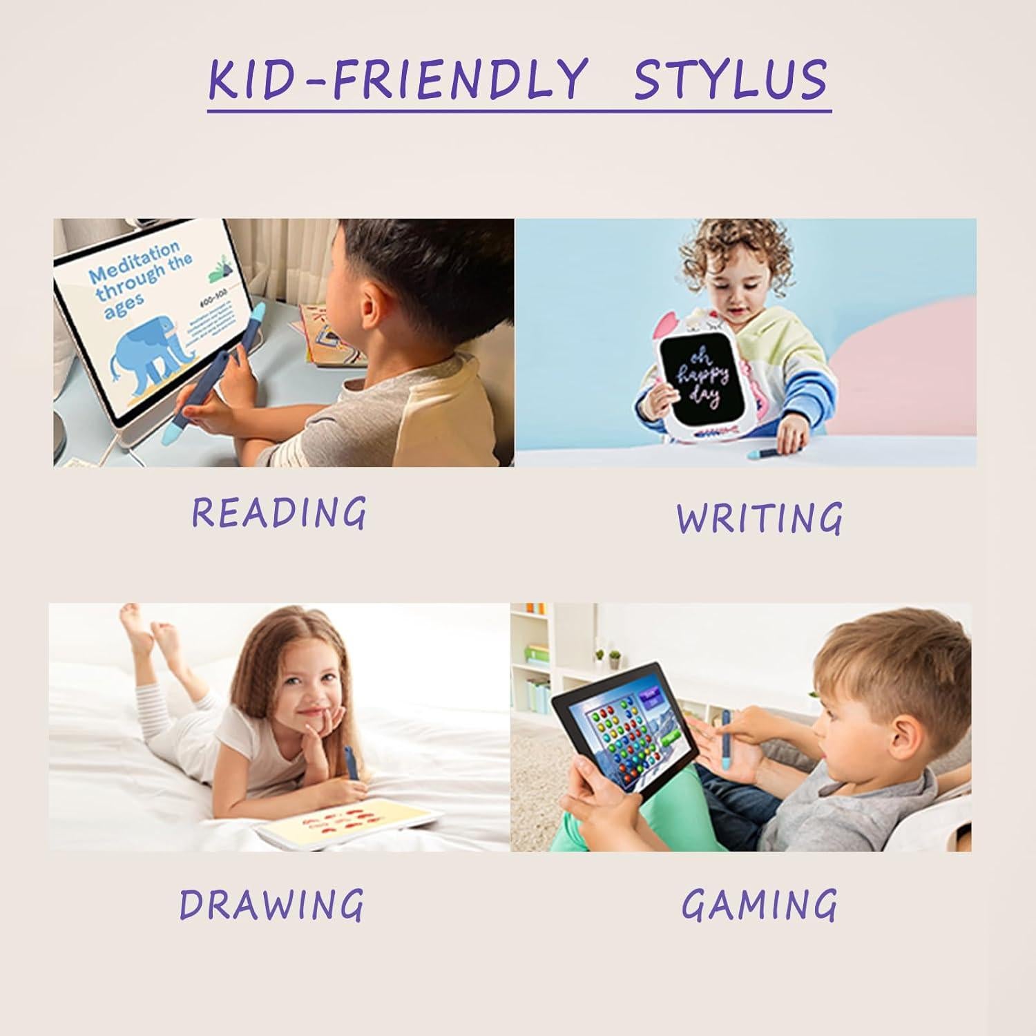 Estilógrafo RKItE para Niños - Paquete de 2 Rosados y Morados