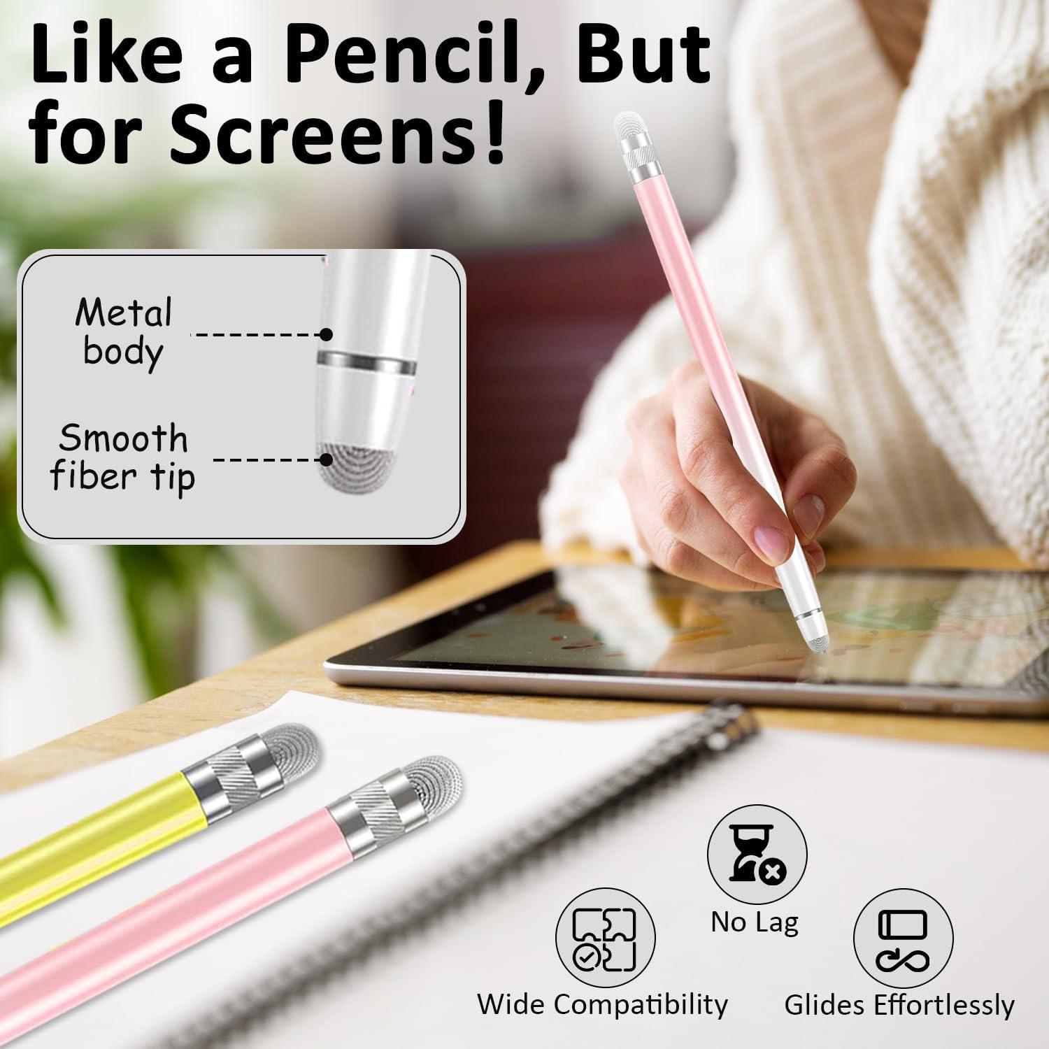 Bolígrafos Stylus TCD para Pantalla Táctil - Paquete de 5 Colores