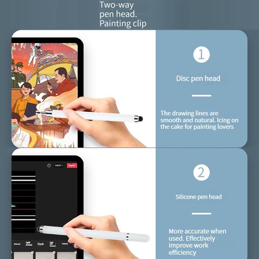 Bolígrafo Stylus 2 en 1 Vuhwdak para Pantallas Táctiles - Paquete de 5