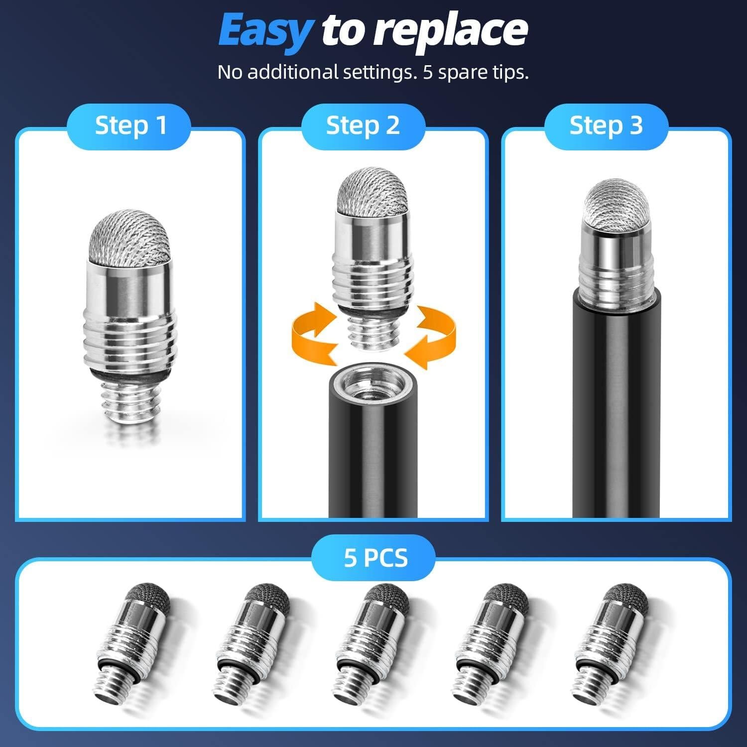 Lápices ópticos capacitivo GUUGEI GG185 - Paquete de 5 unidades