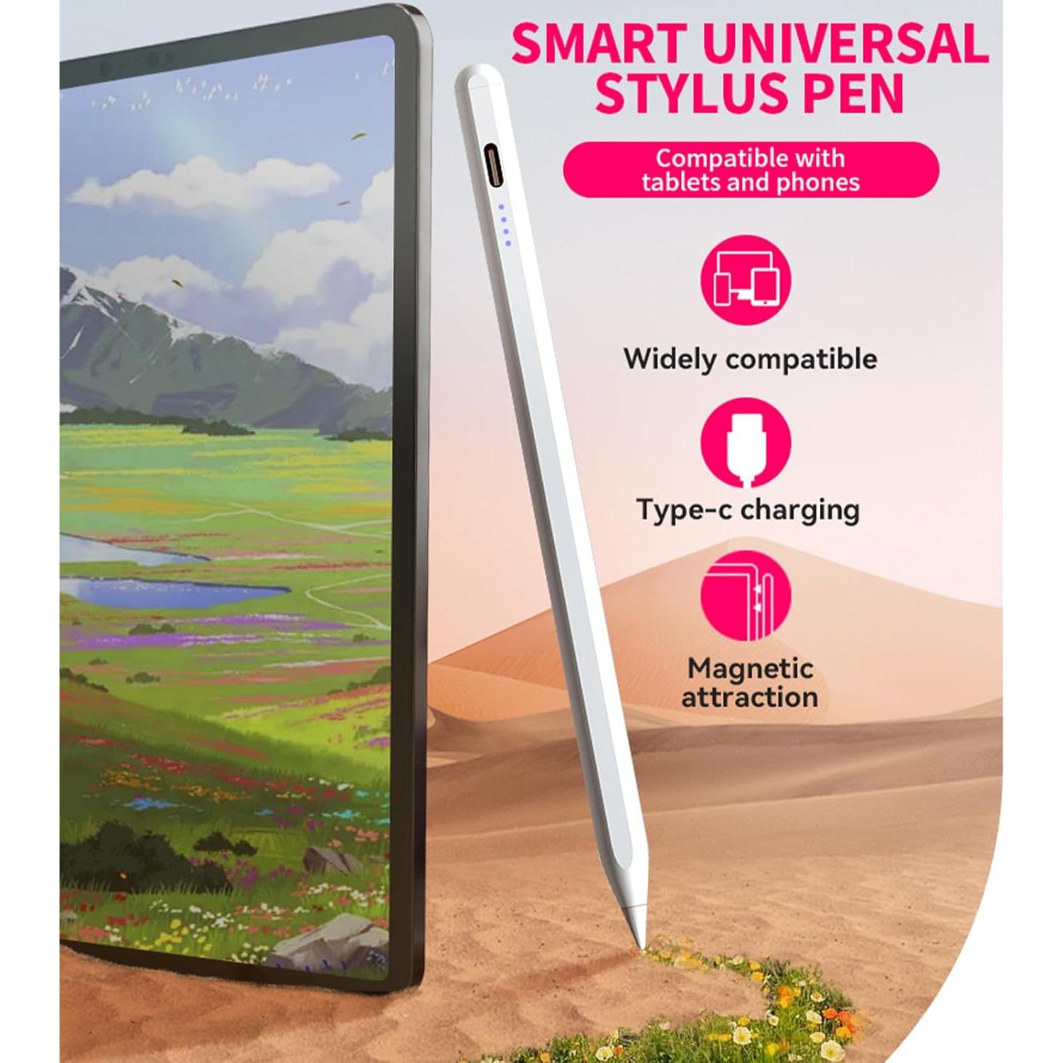 Lápiz Estilográfico Albomao Blanco para Pantallas Táctiles