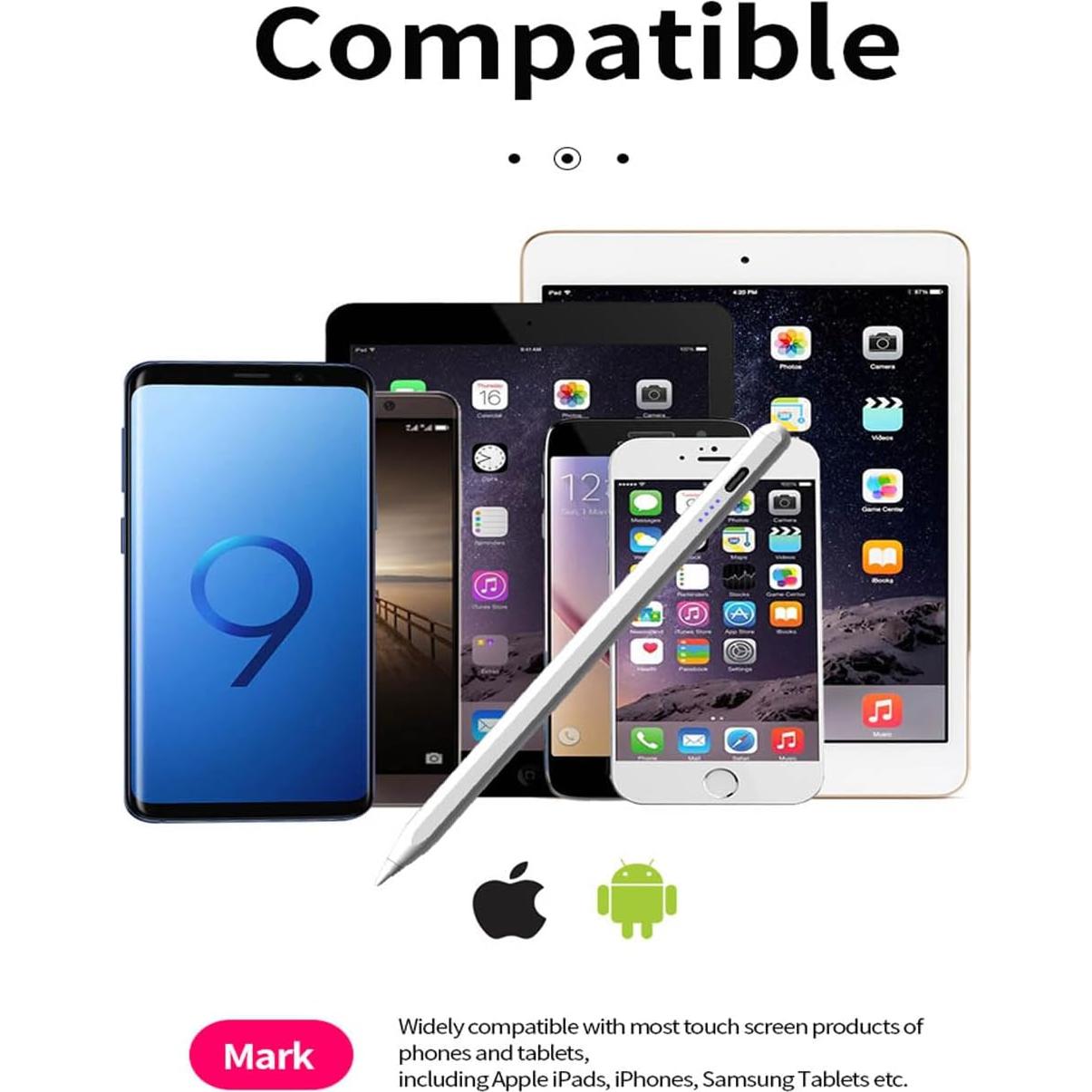 Lápiz Estilográfico Albomao Blanco para Pantallas Táctiles