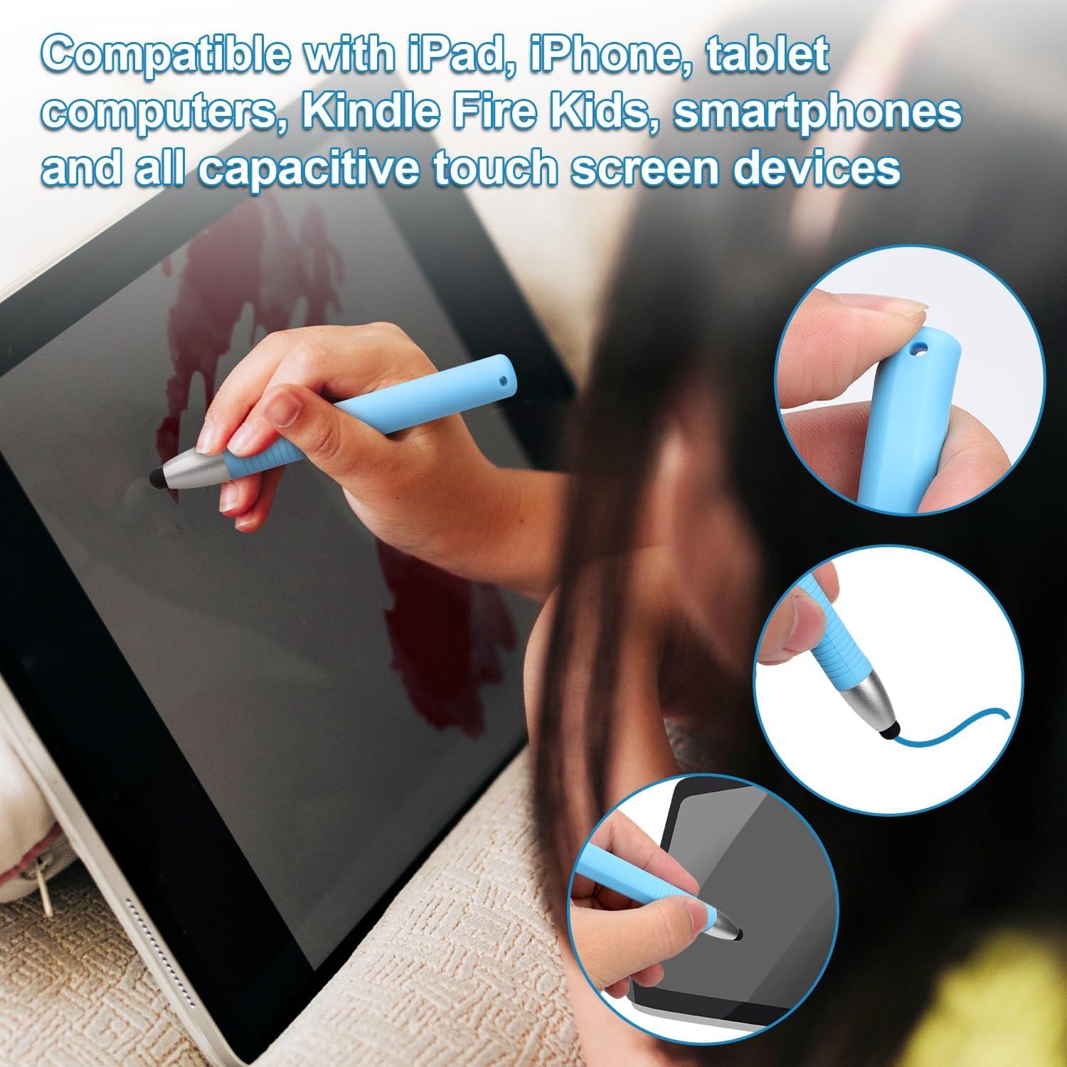 2 Lápices Estilográficos para Niños XIHIRCD con Cable de Resorte