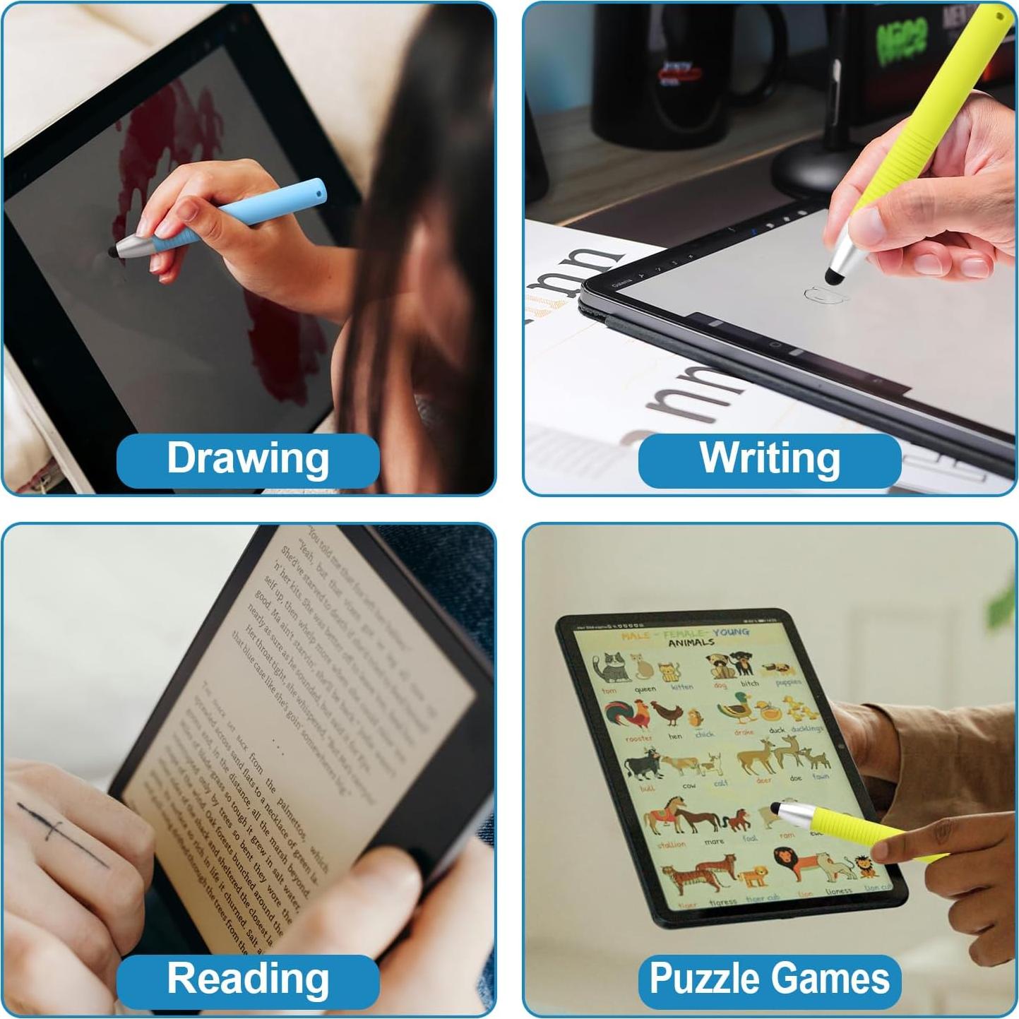 2 Lápices Estilográficos para Niños XIHIRCD con Cable de Resorte