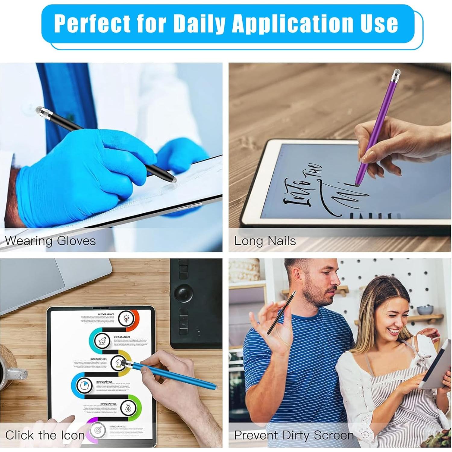 Bolígrafos Stylus 4 en 1 Granarbol para Pantallas Táctiles