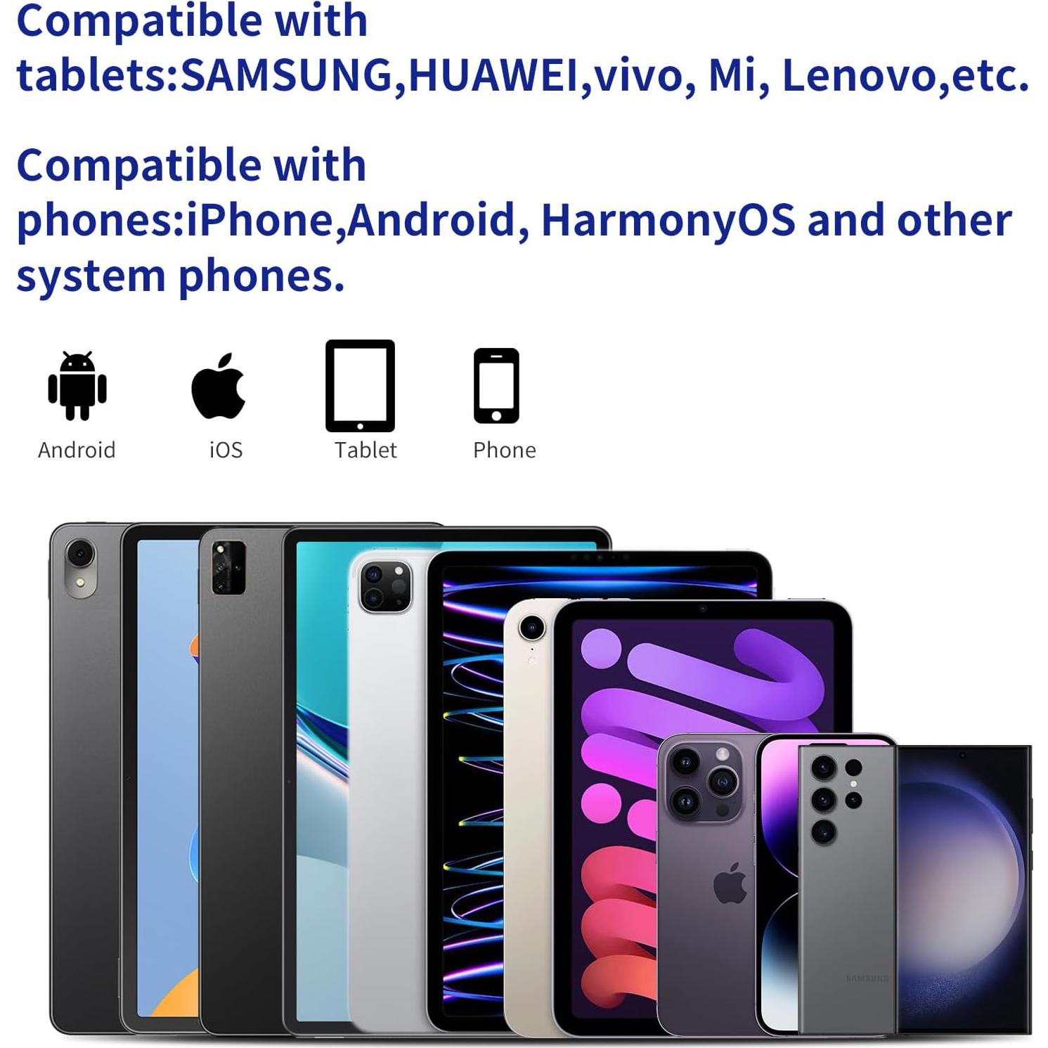 Lápiz Stylus BQSS Blanco para Tablets y Teléfonos Android/iOS