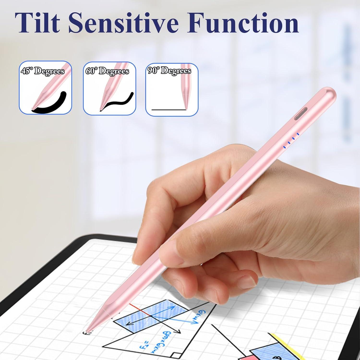 Lápiz Stylus Kenkor Rosa para iPad 2018-2025 con Rechazo de Palma
