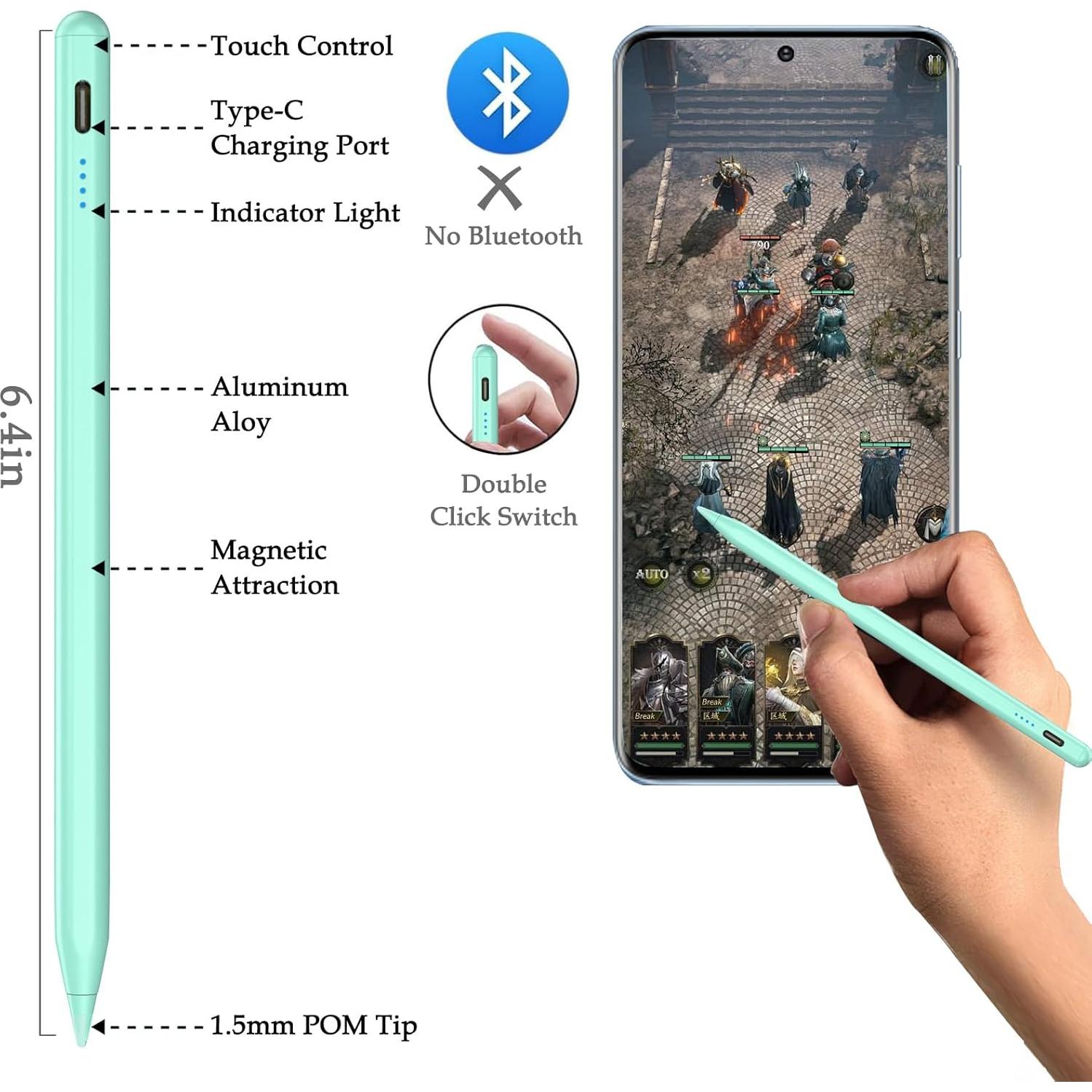Lápiz Estilográfico Aimery Verde para Pantalla Táctil 30g