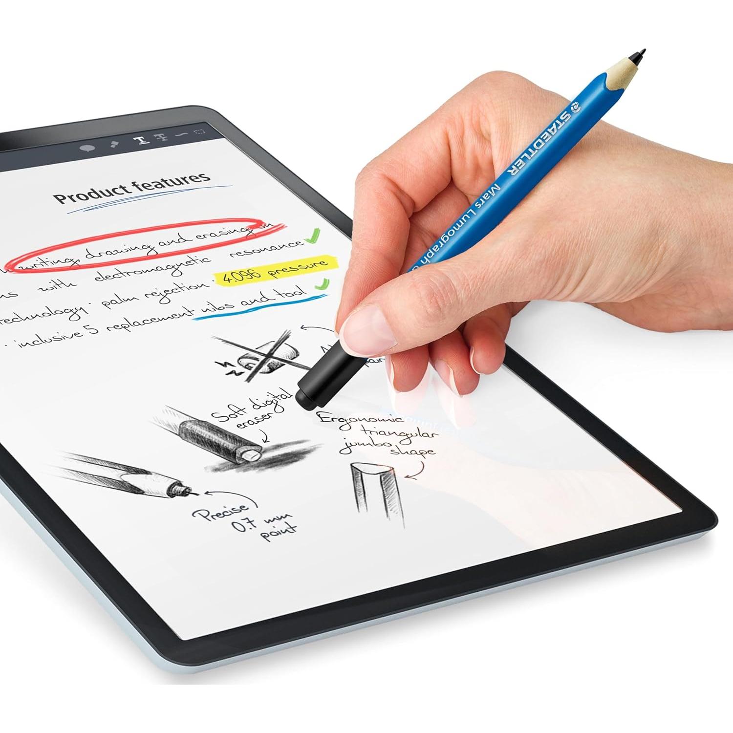 Lápiz Digital STAEDTLER Mars Lumograph Jumbo 4096 Niveles
