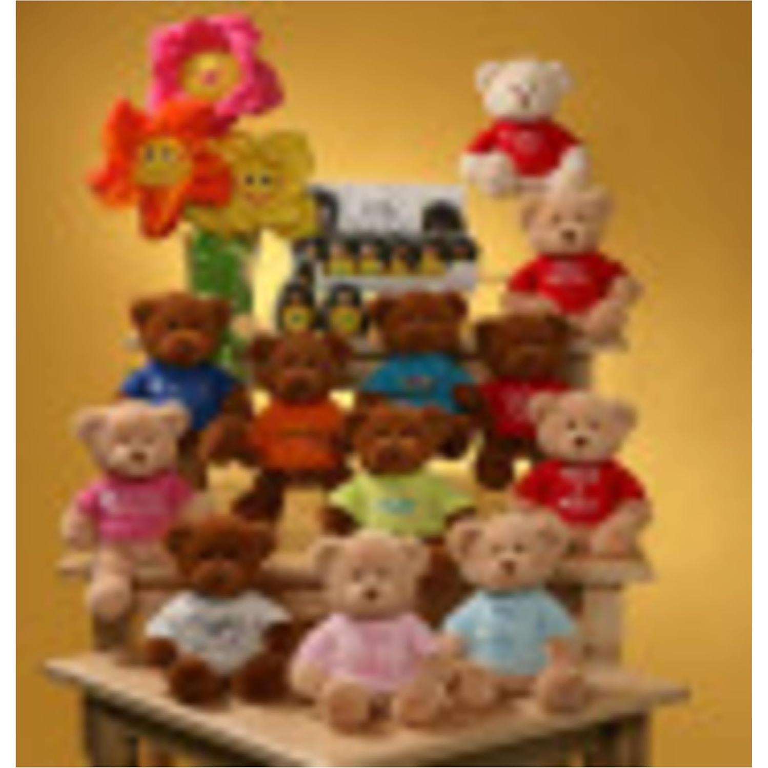 Oso de Peluche GUND 30 cm con Camiseta Azul "Soy el Hermano Mayor"