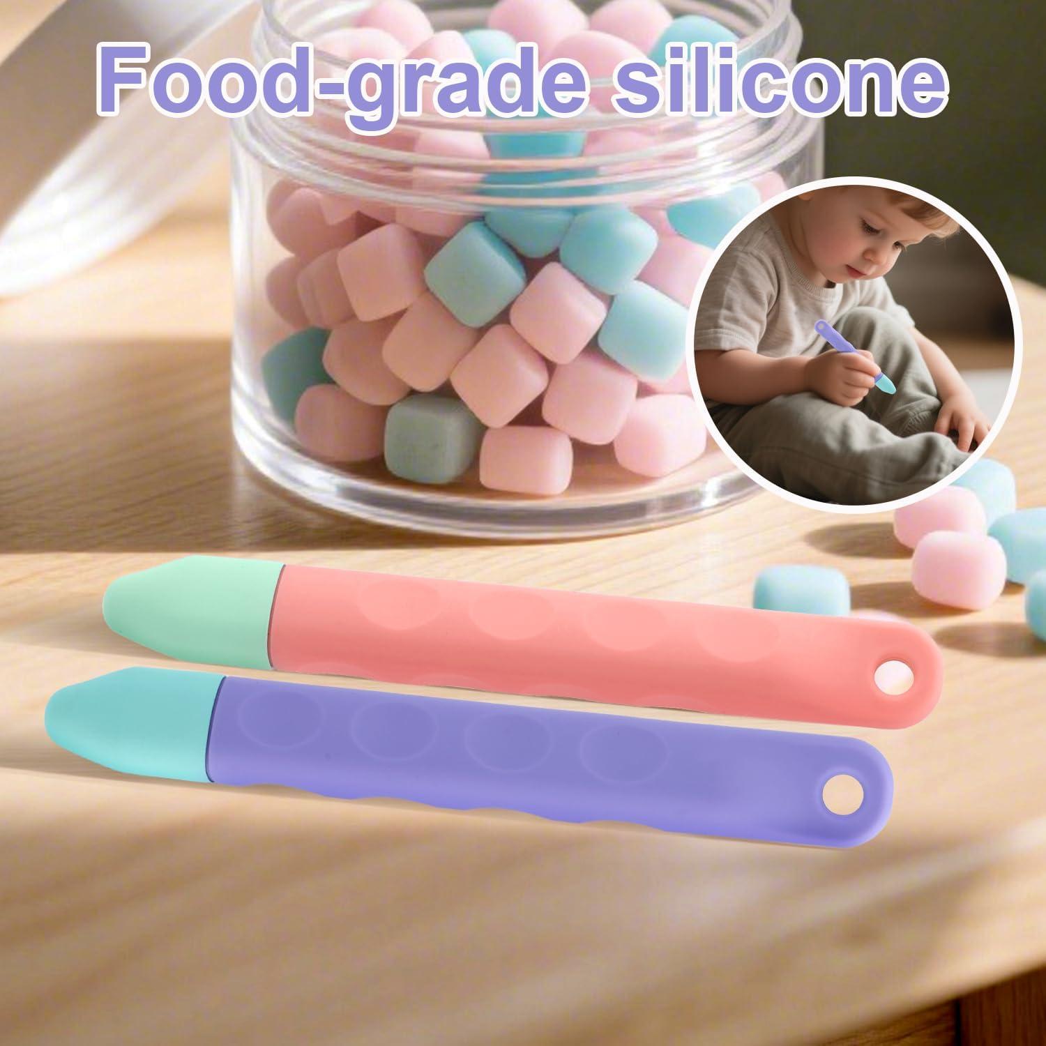 2 Lápices Estilográficos para Niños BOXOB Rosa y Púrpura