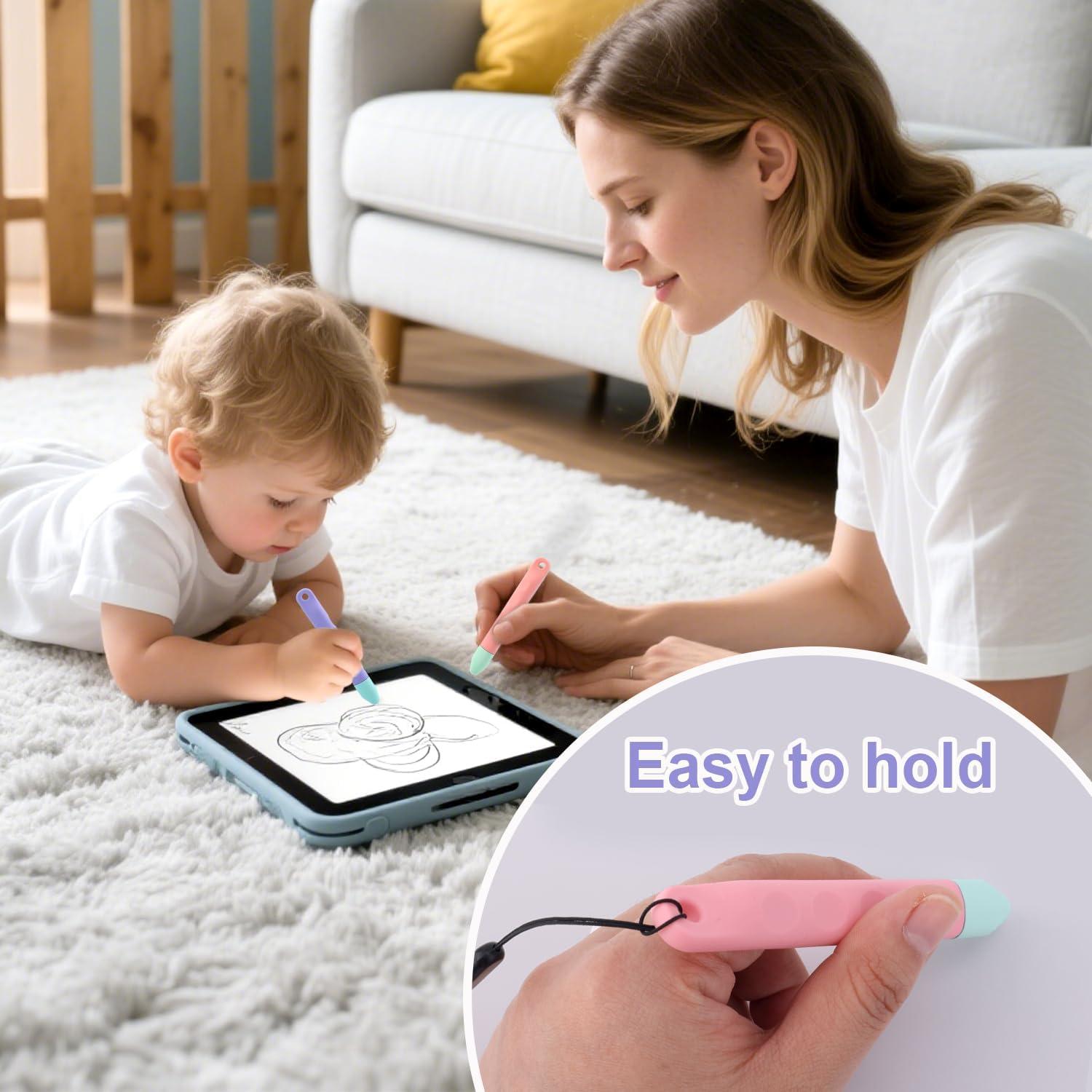 2 Lápices Estilográficos para Niños BOXOB Rosa y Púrpura