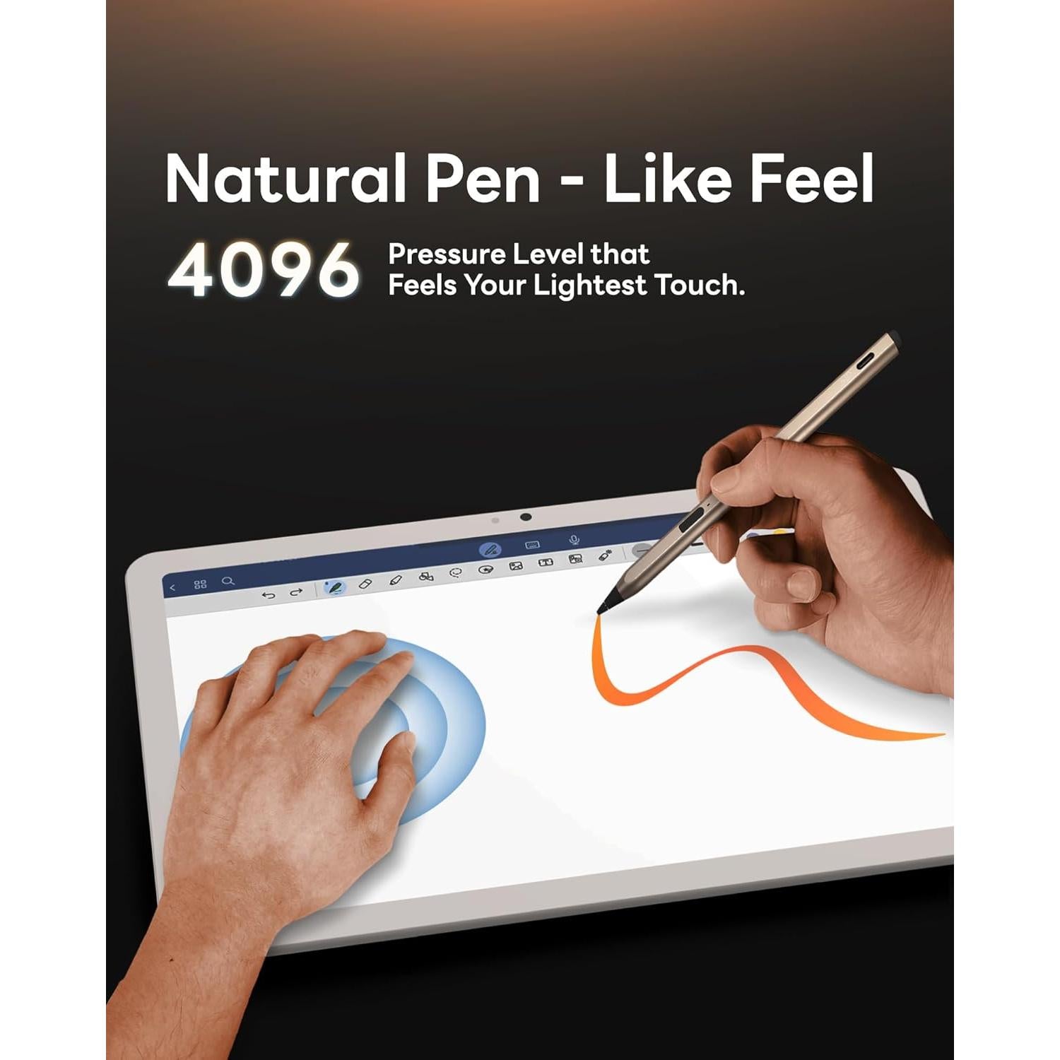 Lápiz Estilográfico eiP USI 2.0 Pro para Tablet 11" - Oro Titanio