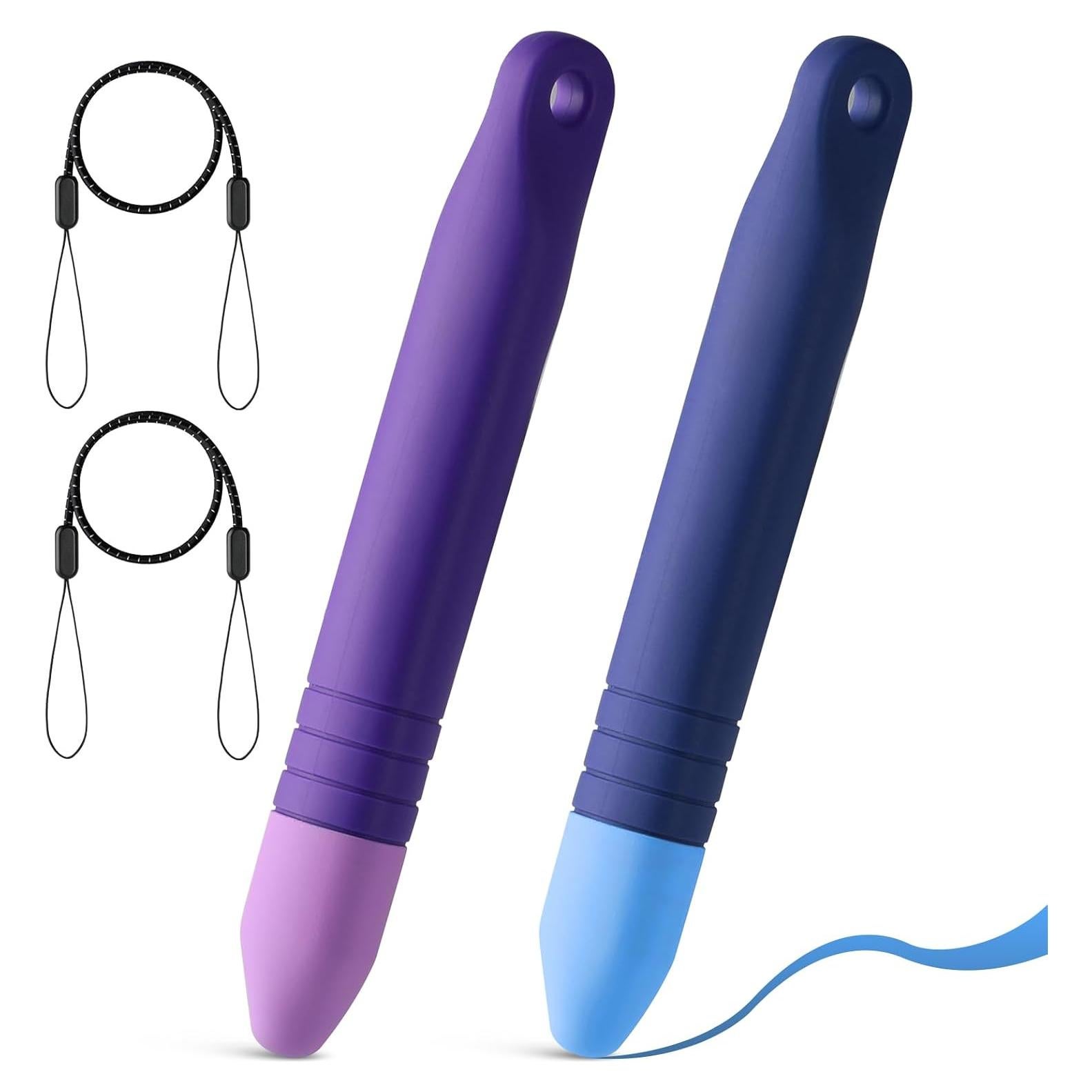 2 Lápices Stylus para Niños Pinsit Azul y Morado Antideslizante