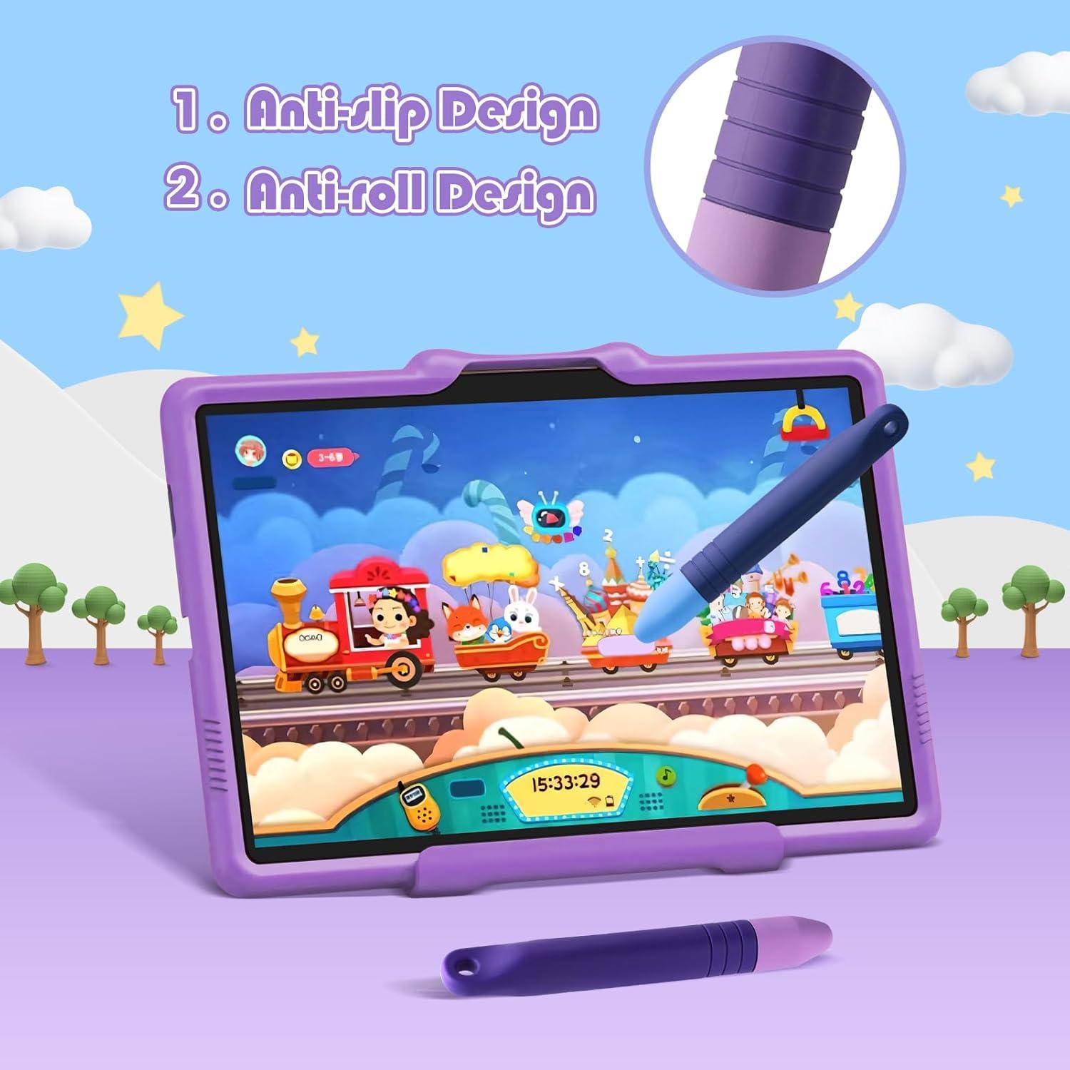 2 Lápices Stylus para Niños Pinsit Azul y Morado Antideslizante